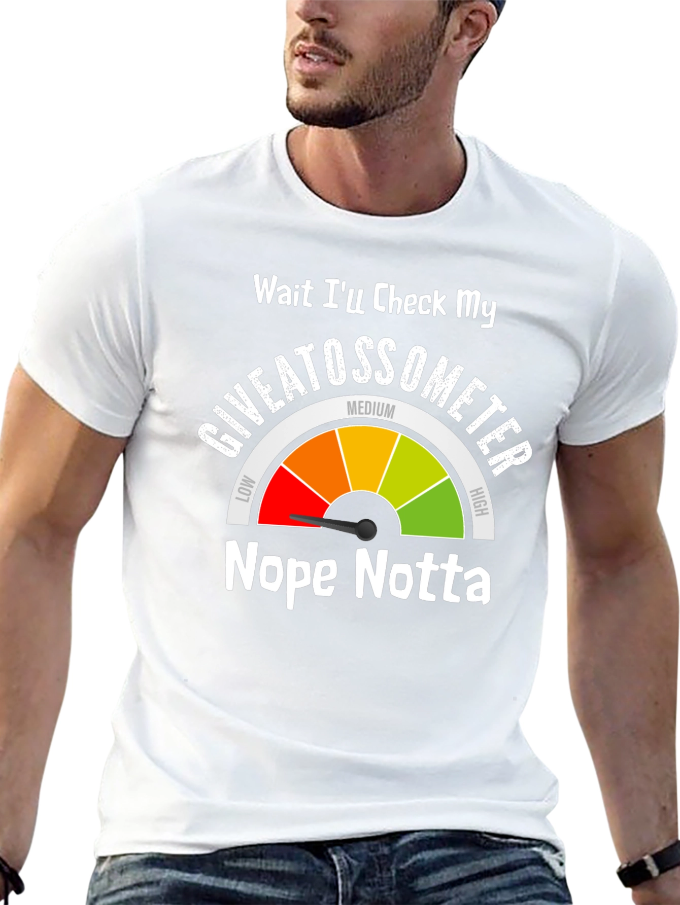 Giveatossometer Graphic T-Shirt - Sarcastic Humor Tee