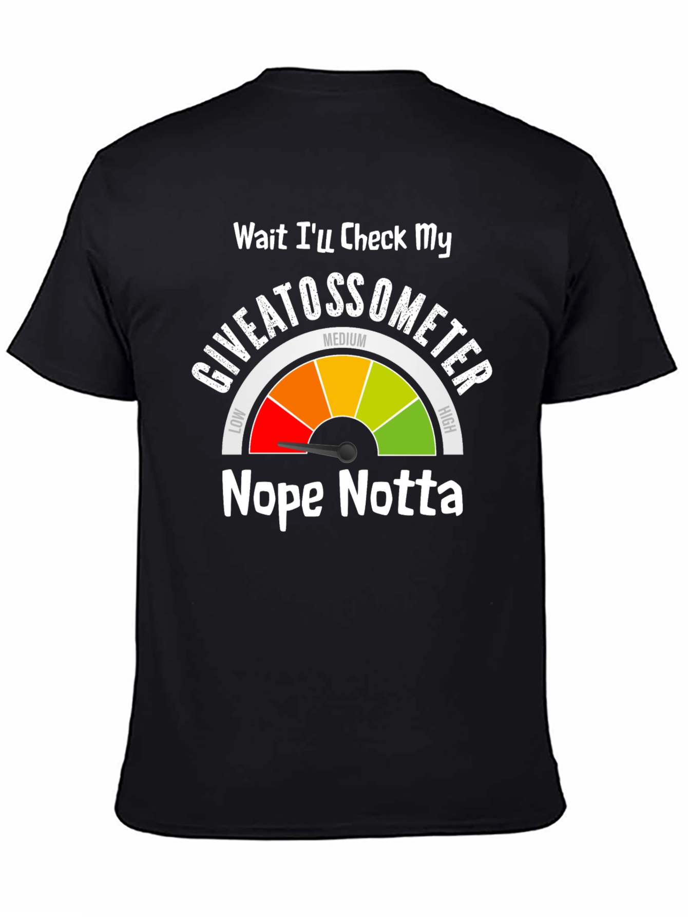 Giveatossometer Graphic T-Shirt - Sarcastic Humor Tee