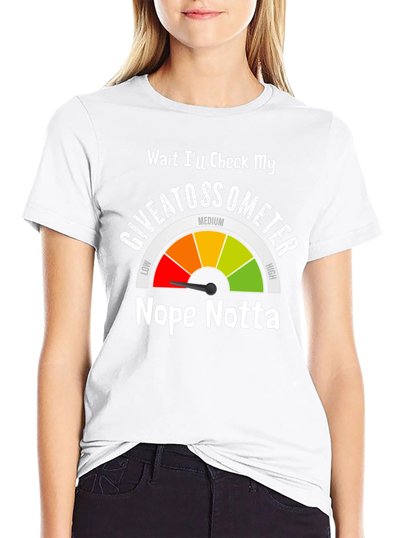 Giveatossometer Graphic T-Shirt - Sarcastic Humor Tee
