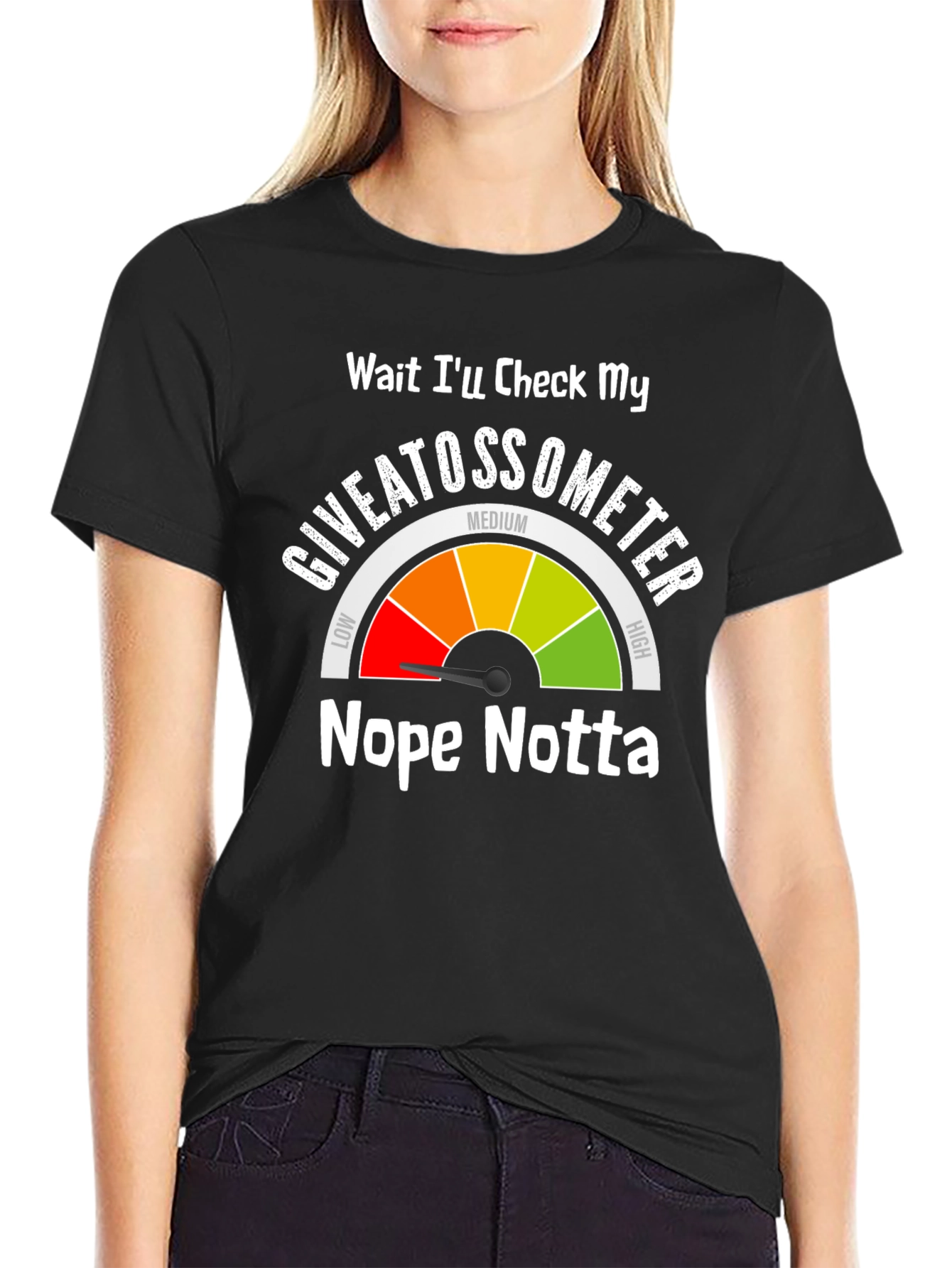 Giveatossometer Graphic T-Shirt - Sarcastic Humor Tee