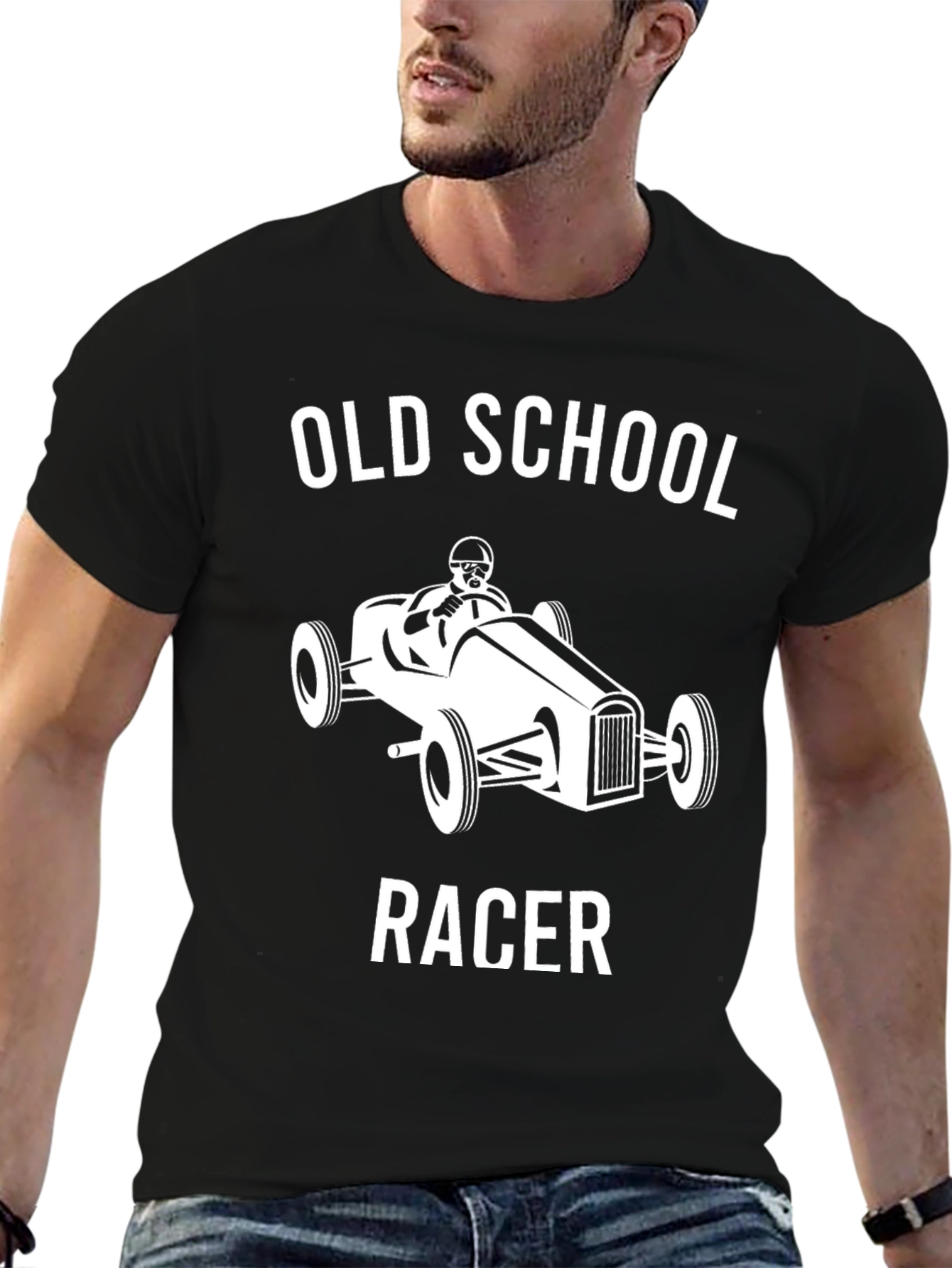 Old School Racer Graphic T-Shirt