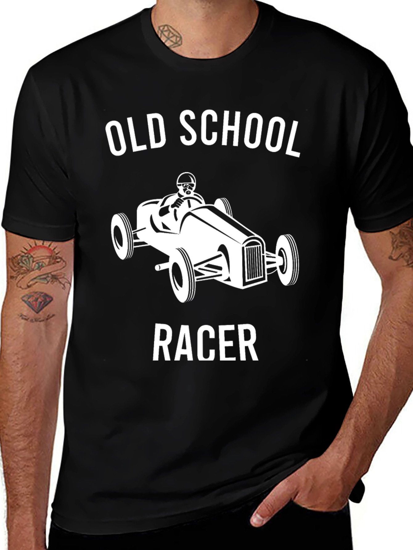 Old School Racer Graphic T-Shirt