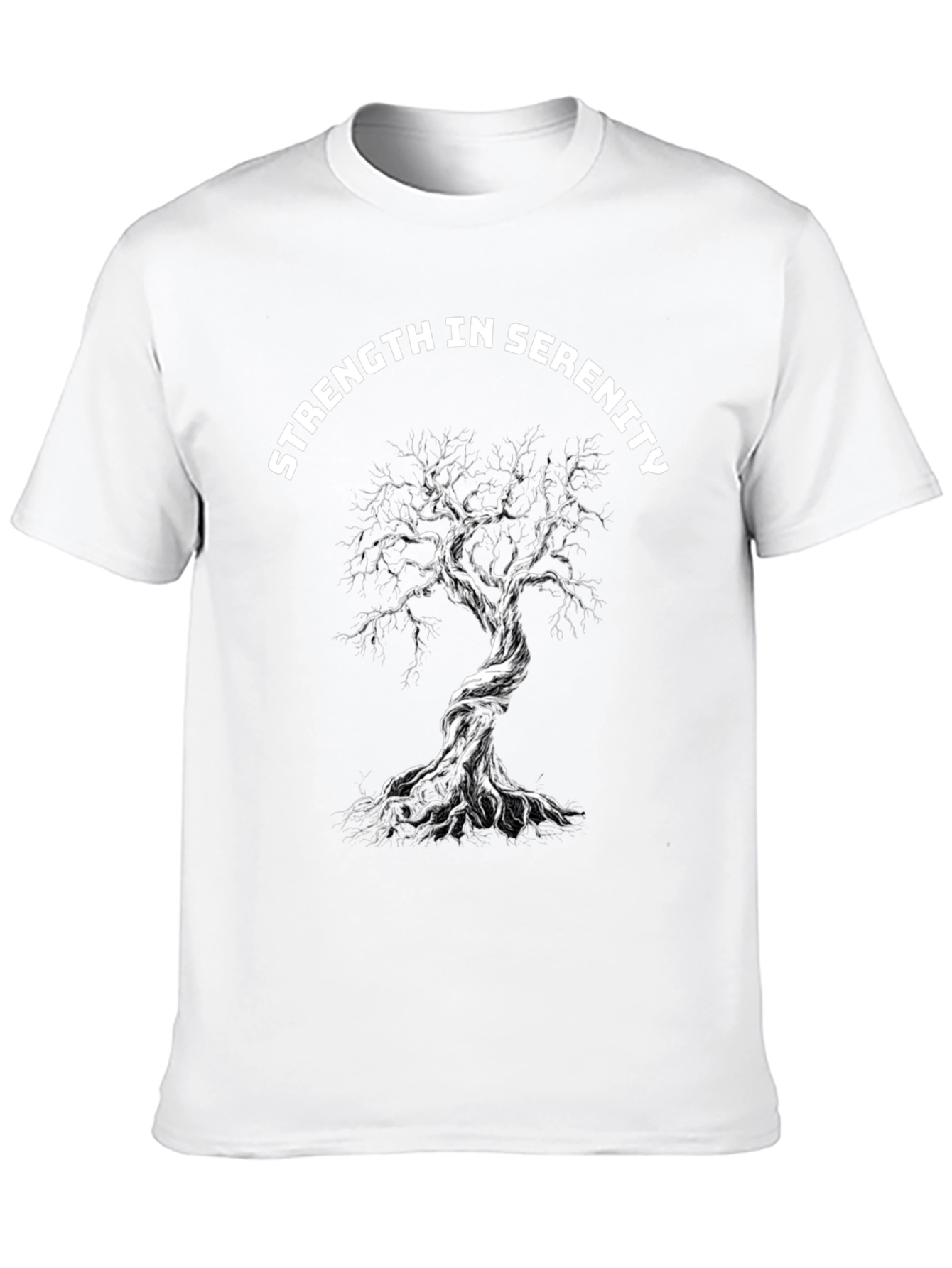 Strength in Serenity Tree Graphic Tee