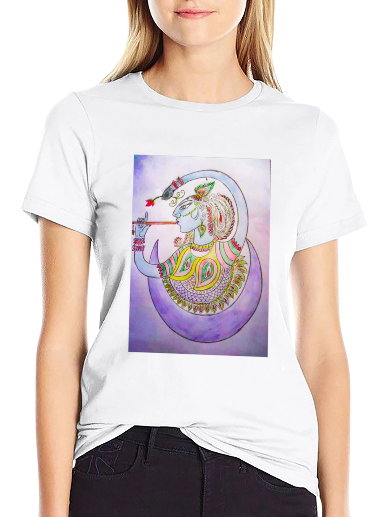 Krishna Art Graphic T-Shirt - Unique Design