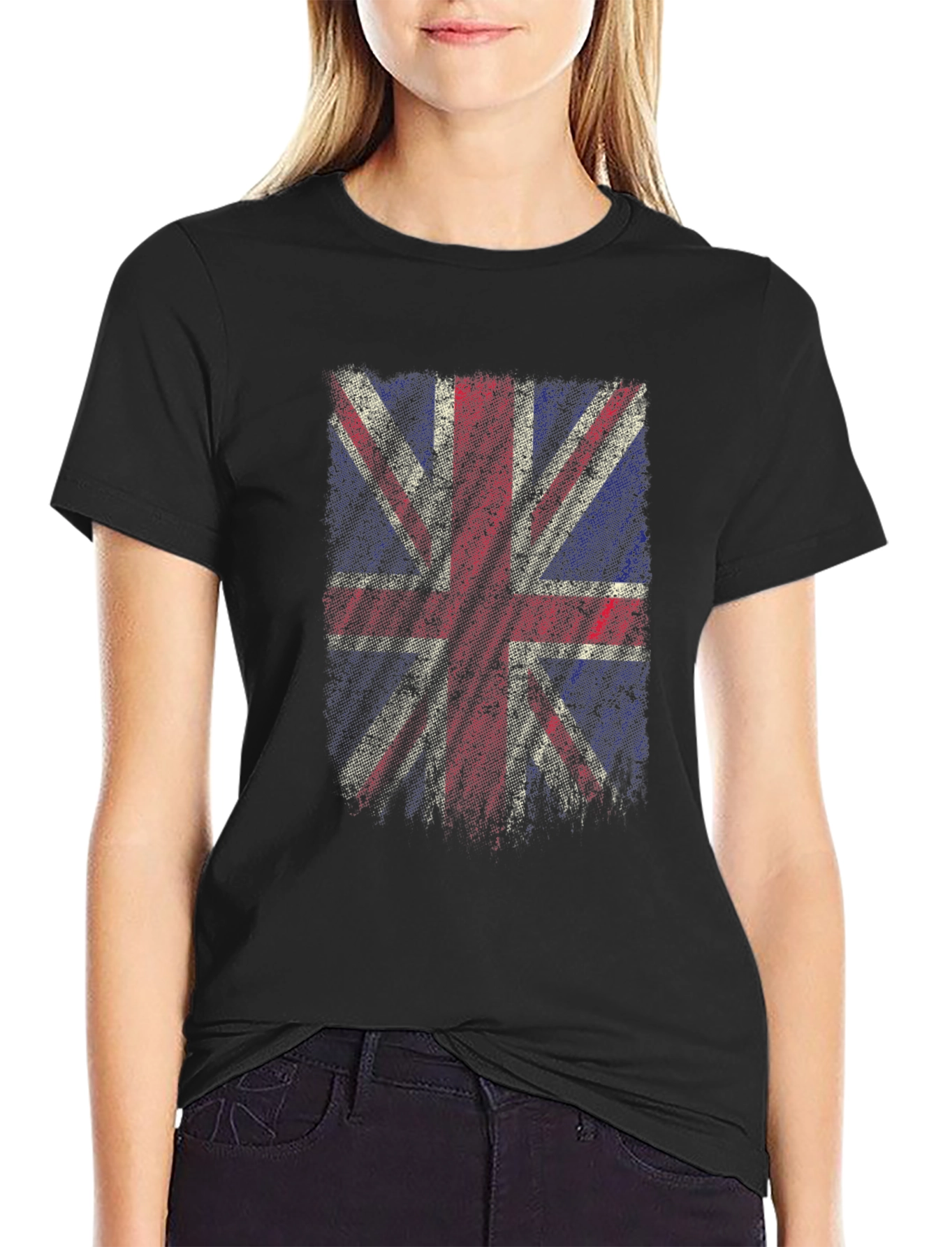 Union Jack Graphic Tee - Distressed UK Flag Shirt