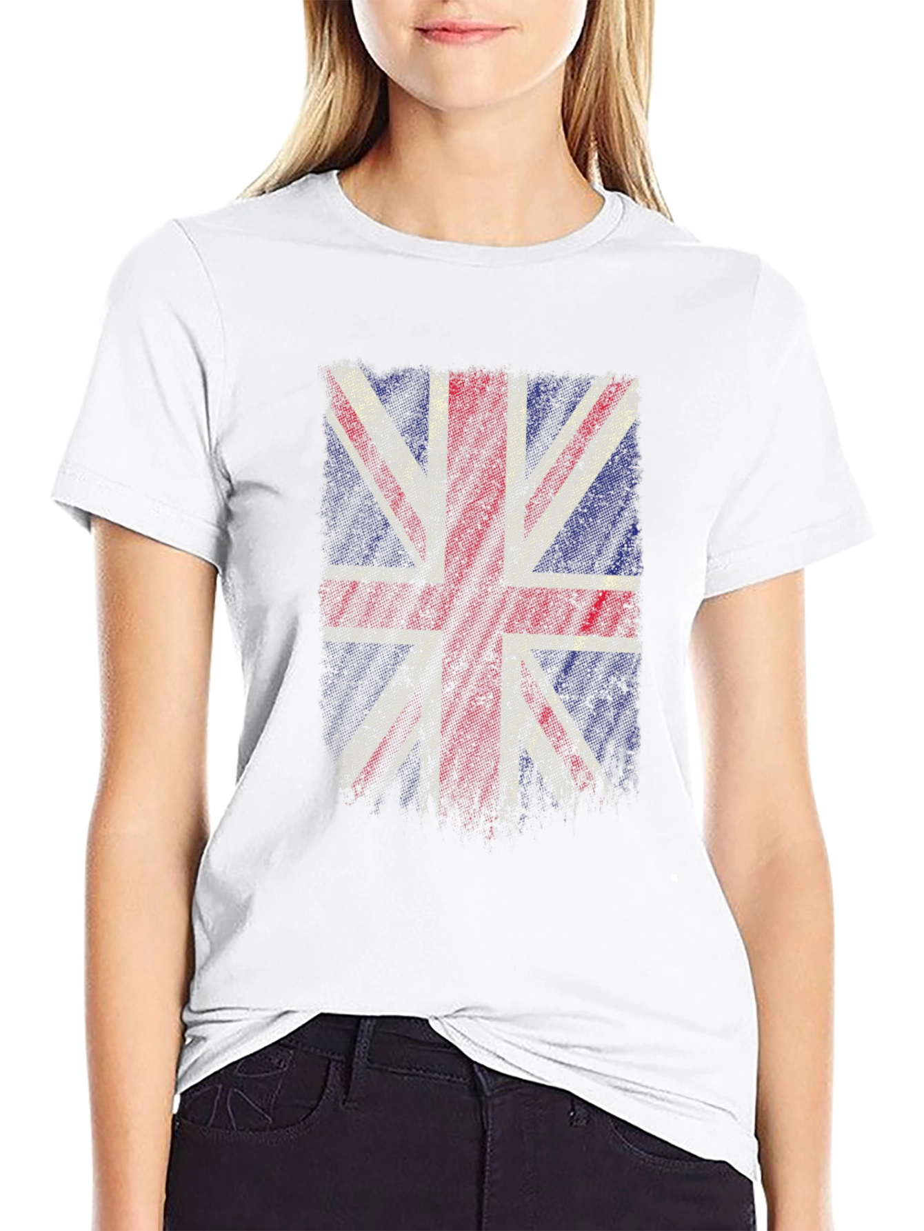 Union Jack Graphic Tee - Distressed UK Flag Shirt