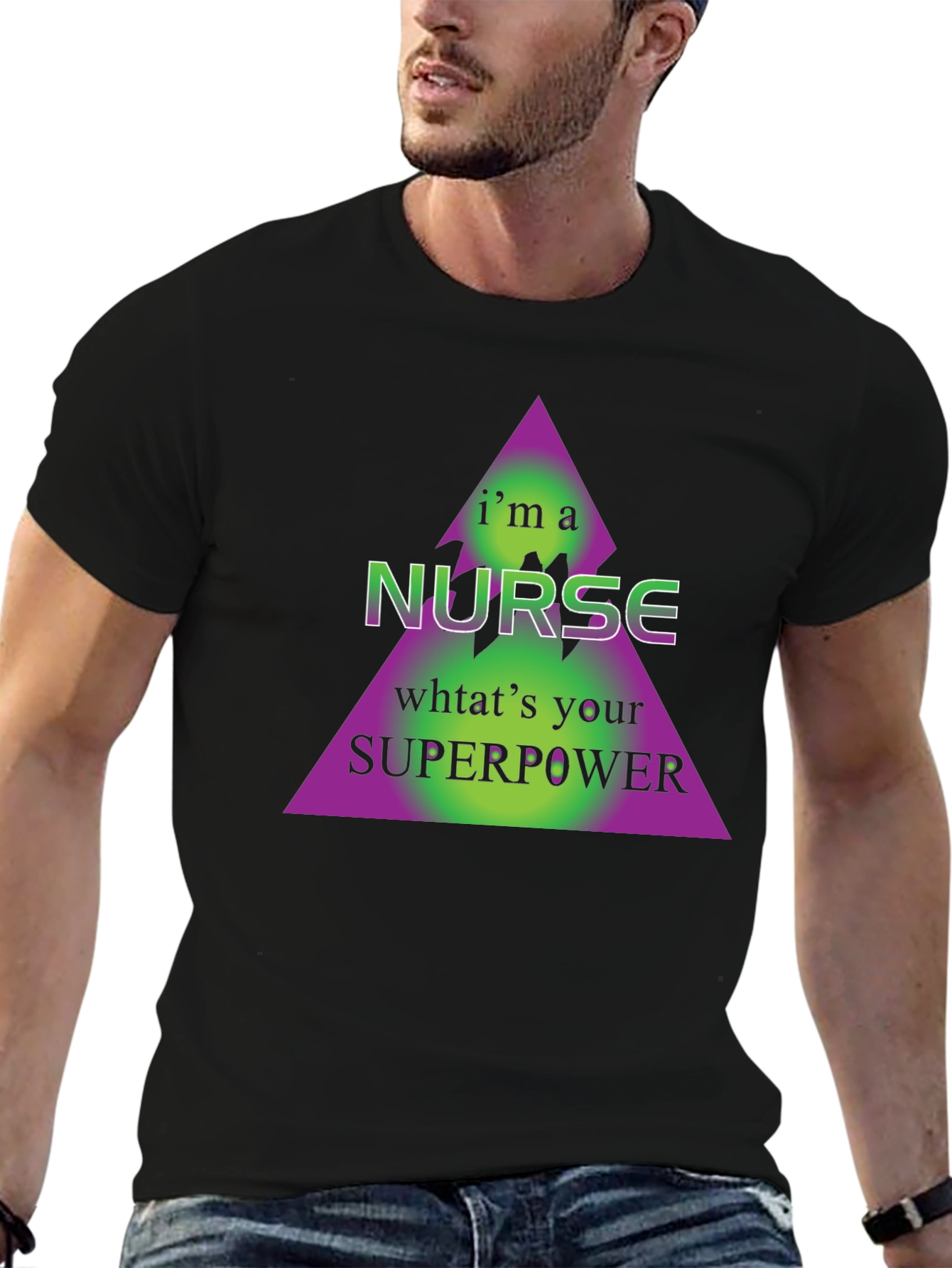 Nurse Superpower Graphic Tee