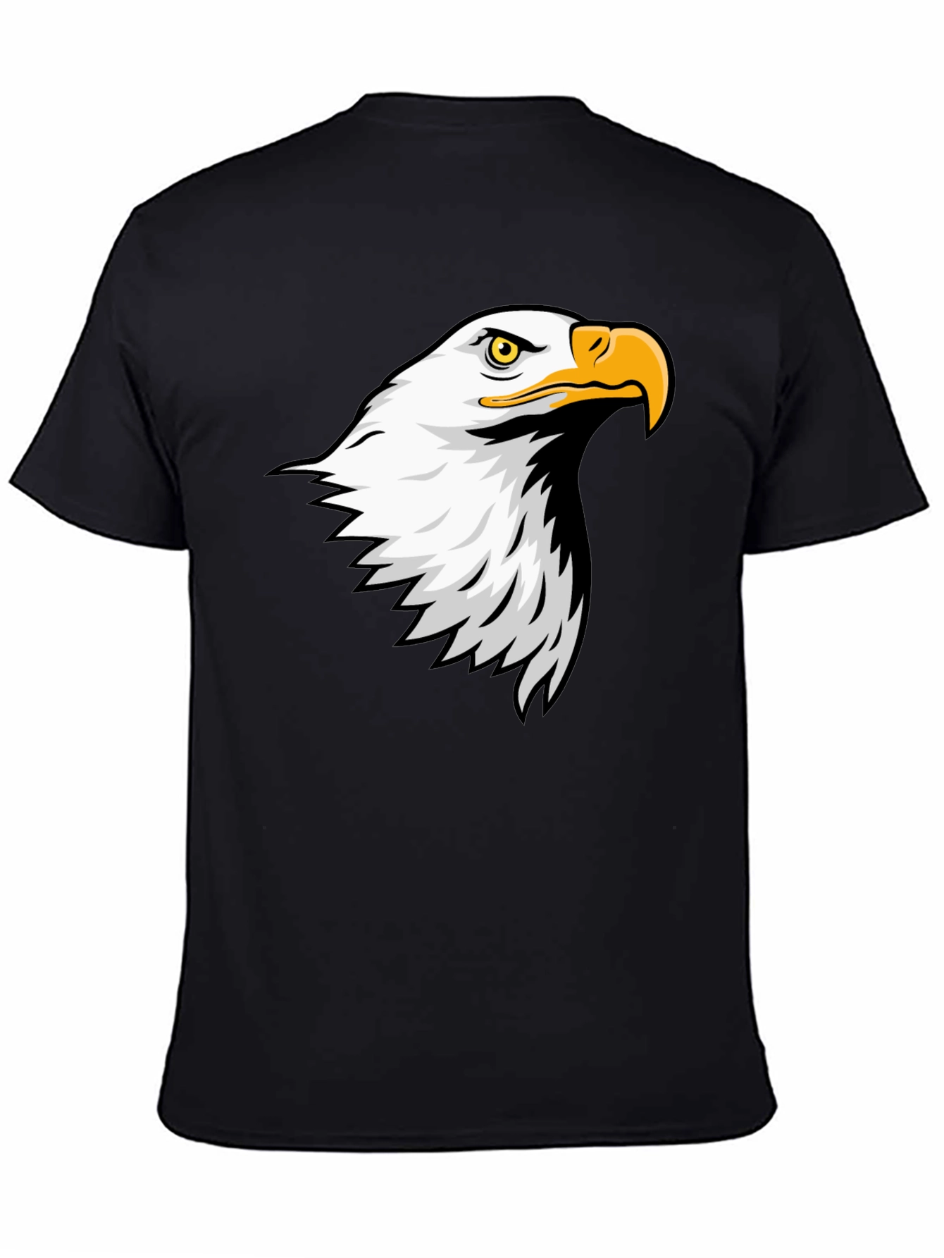 Eagle Graphic Tee - Mens Black Cotton T-Shirt