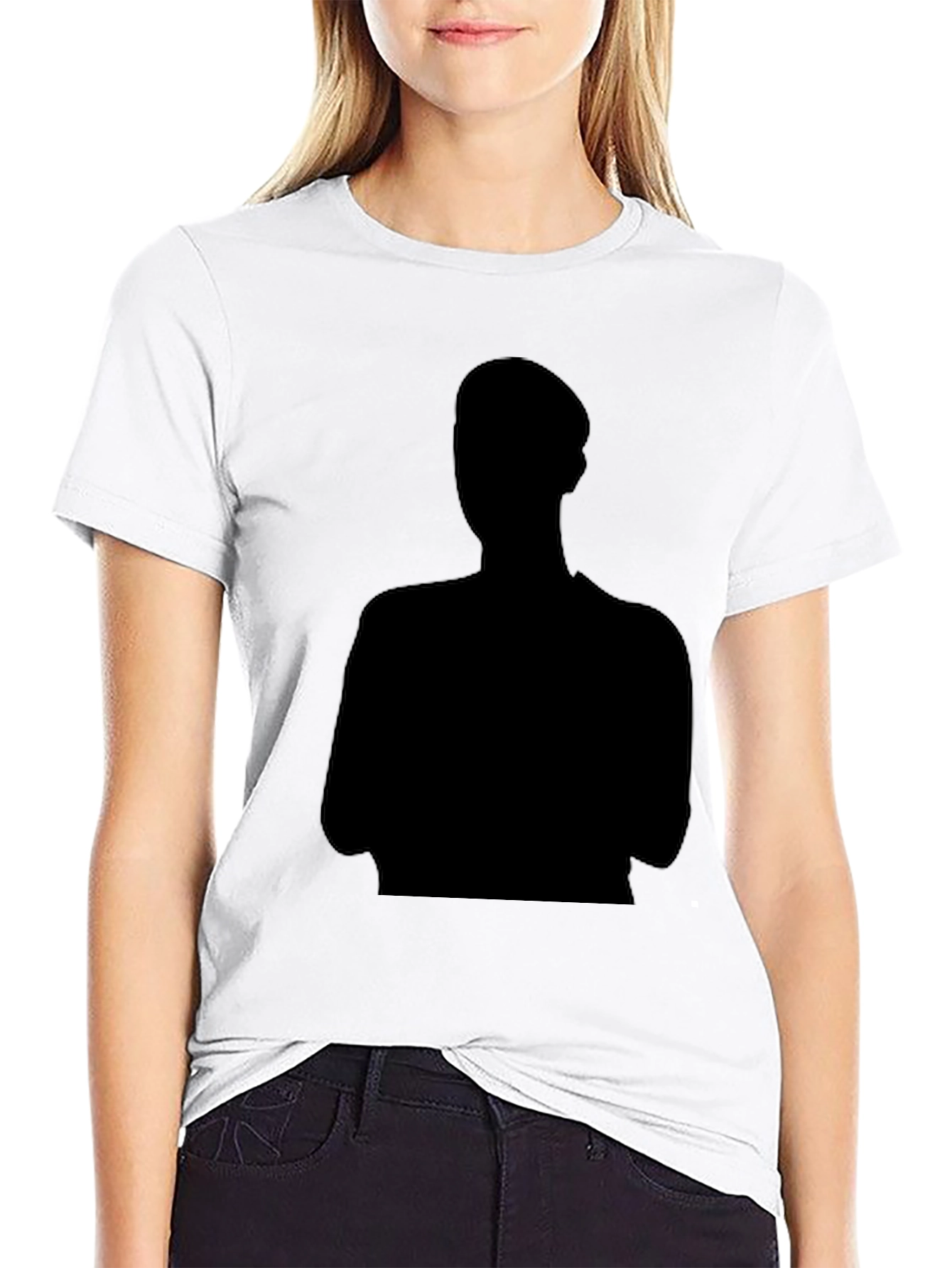Silhouette Graphic Tee - Modern Black Shirt