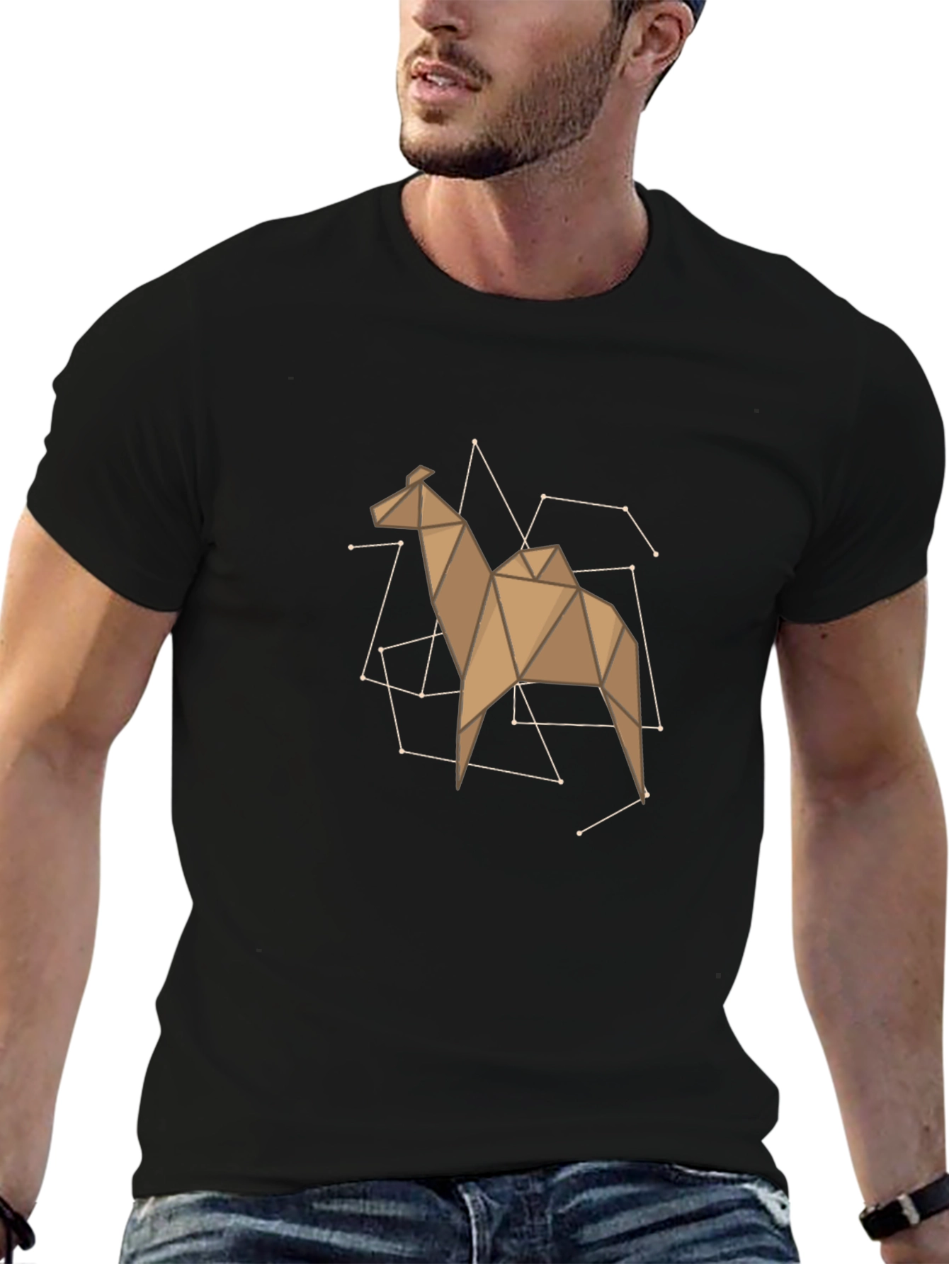 Geometric Camel Constellation T-Shirt
