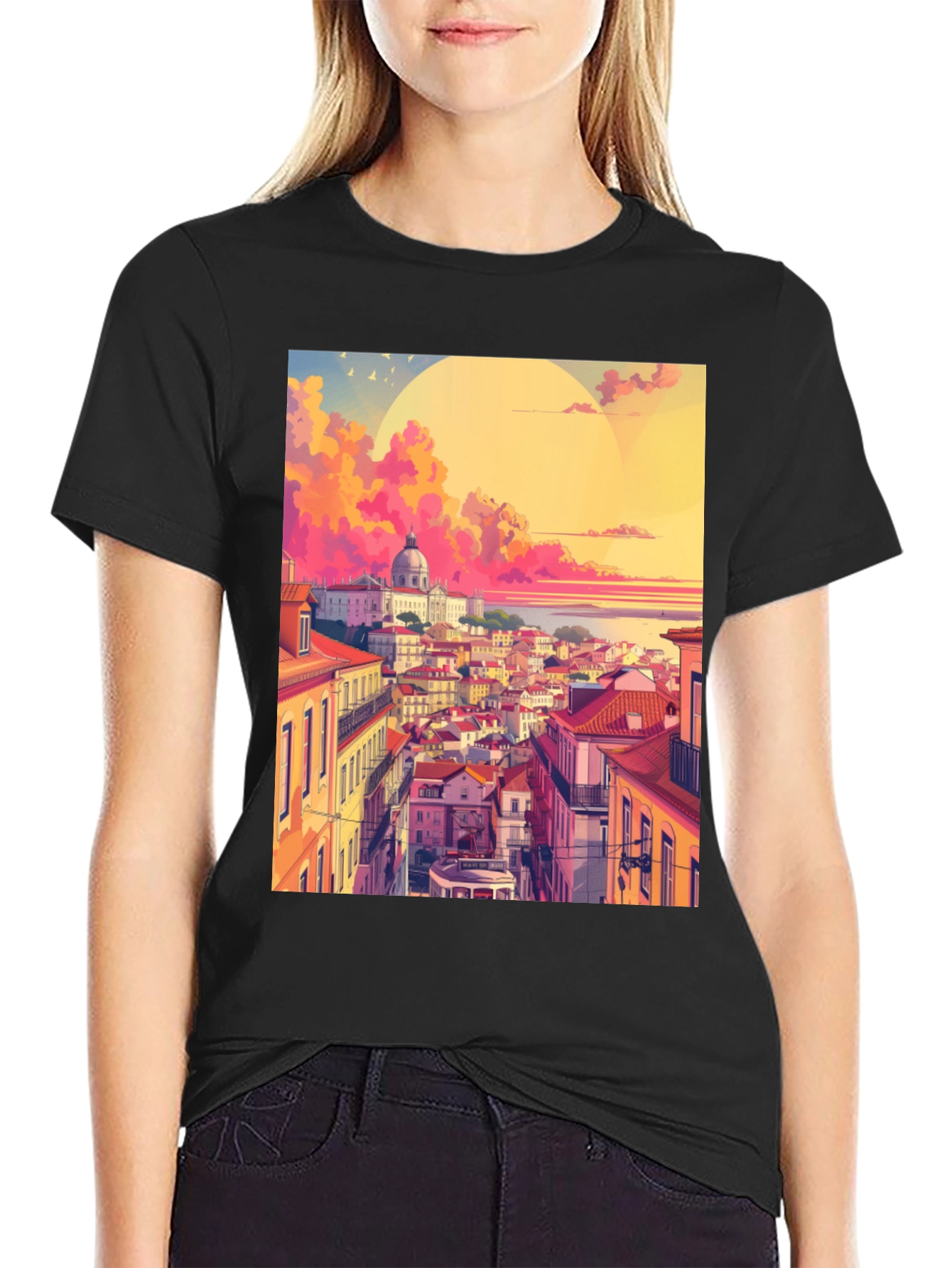 Lisbon Sunset Graphic Tee
