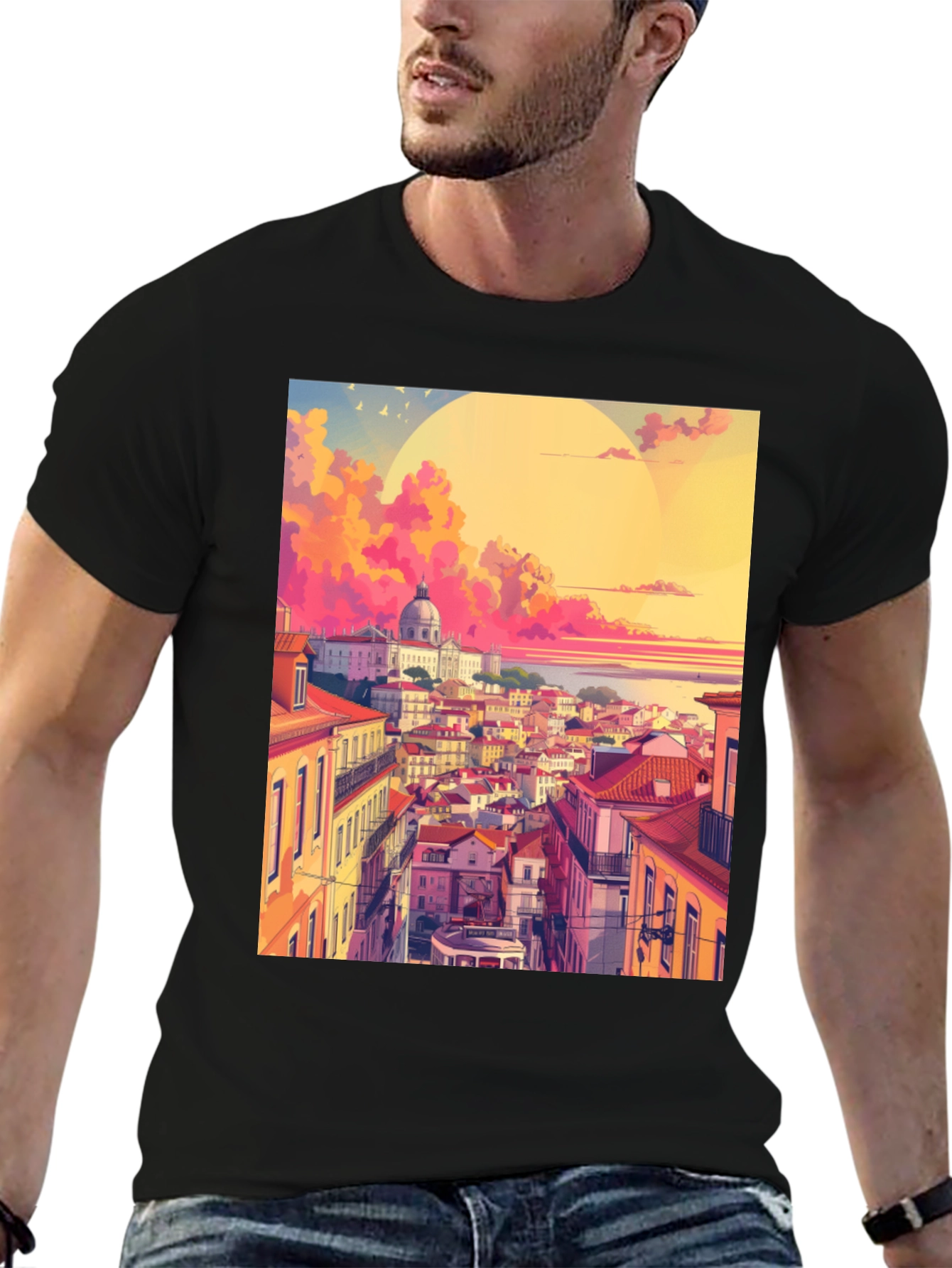 Lisbon Sunset Graphic Tee