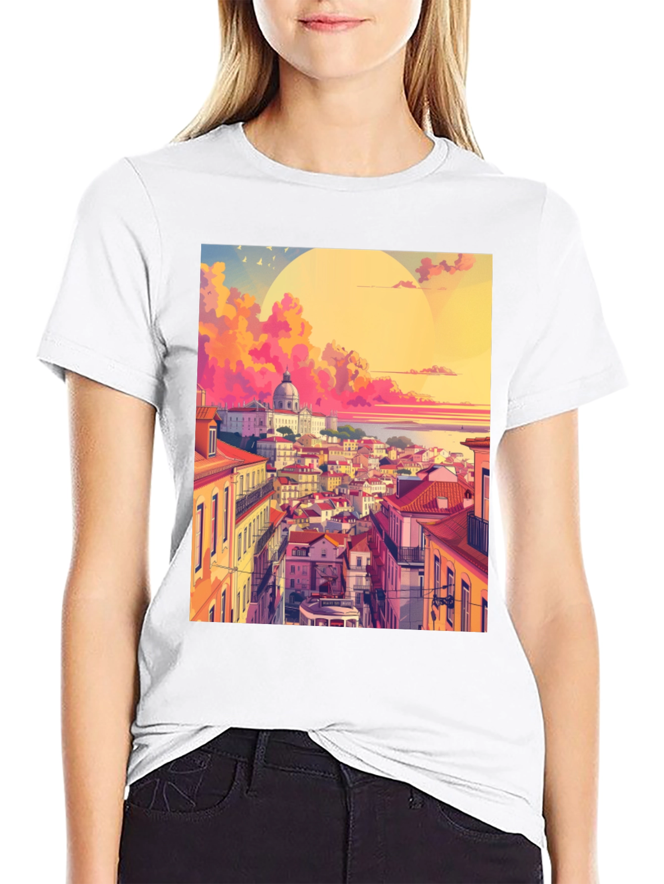 Lisbon Sunset Graphic Tee