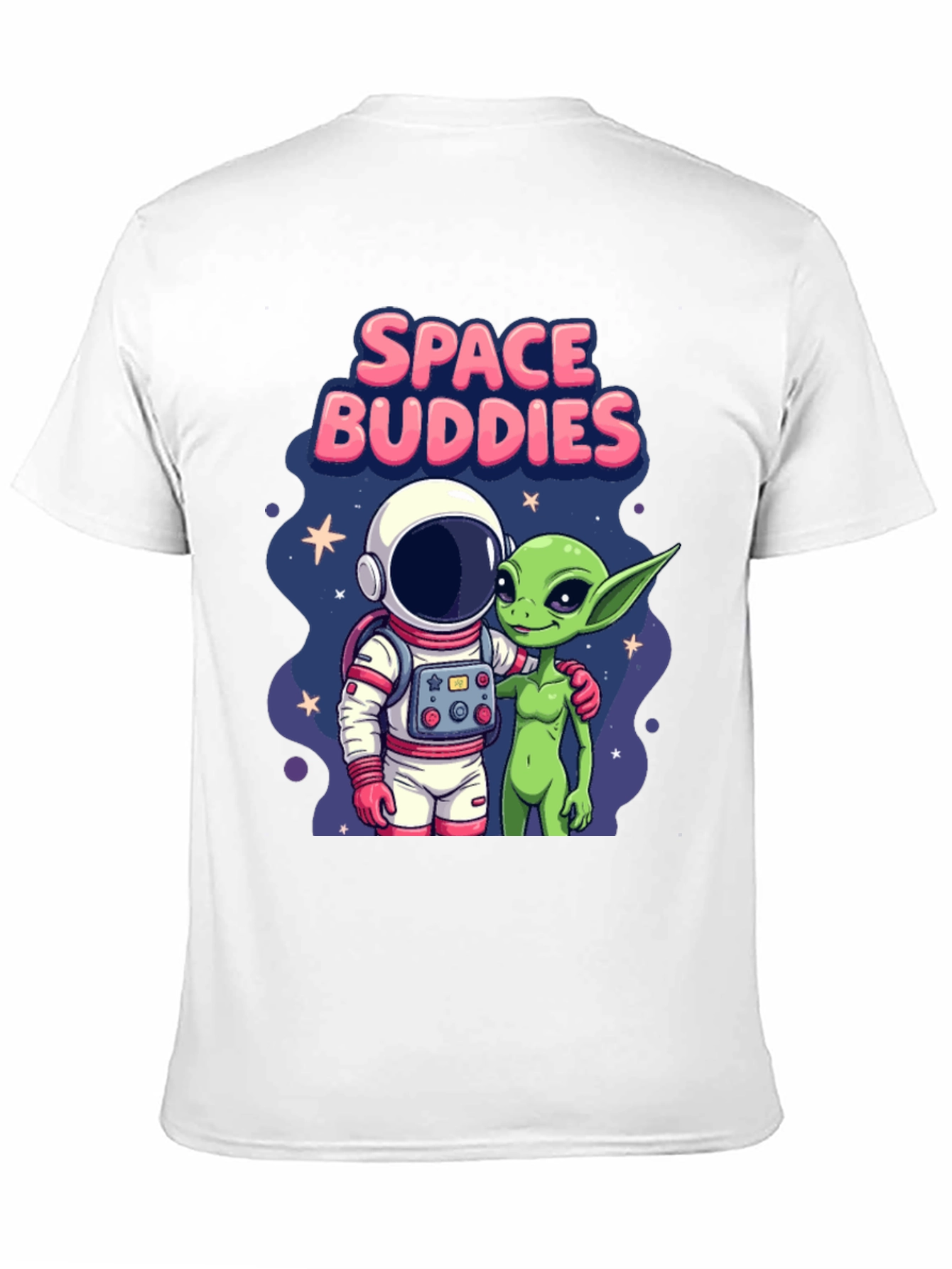 Space Buddies Graphic T-Shirt - Astronaut and Alien