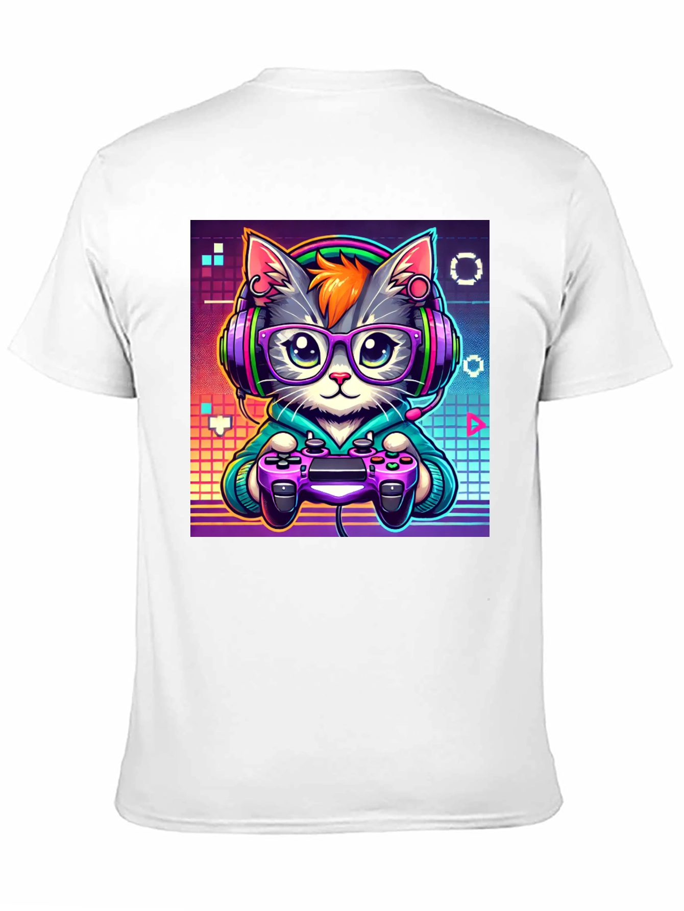 Gamer Cat Graphic T-Shirt - Cool & Unique Design