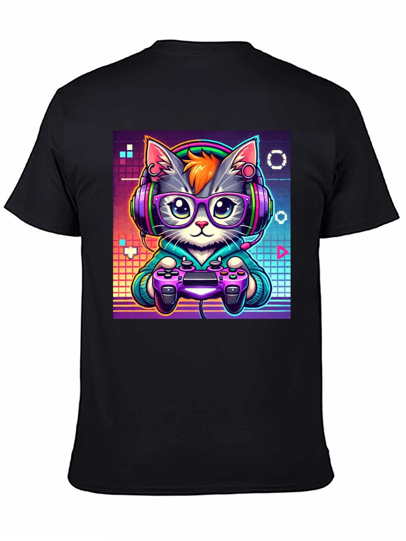 Gamer Cat Graphic T-Shirt - Cool & Unique Design