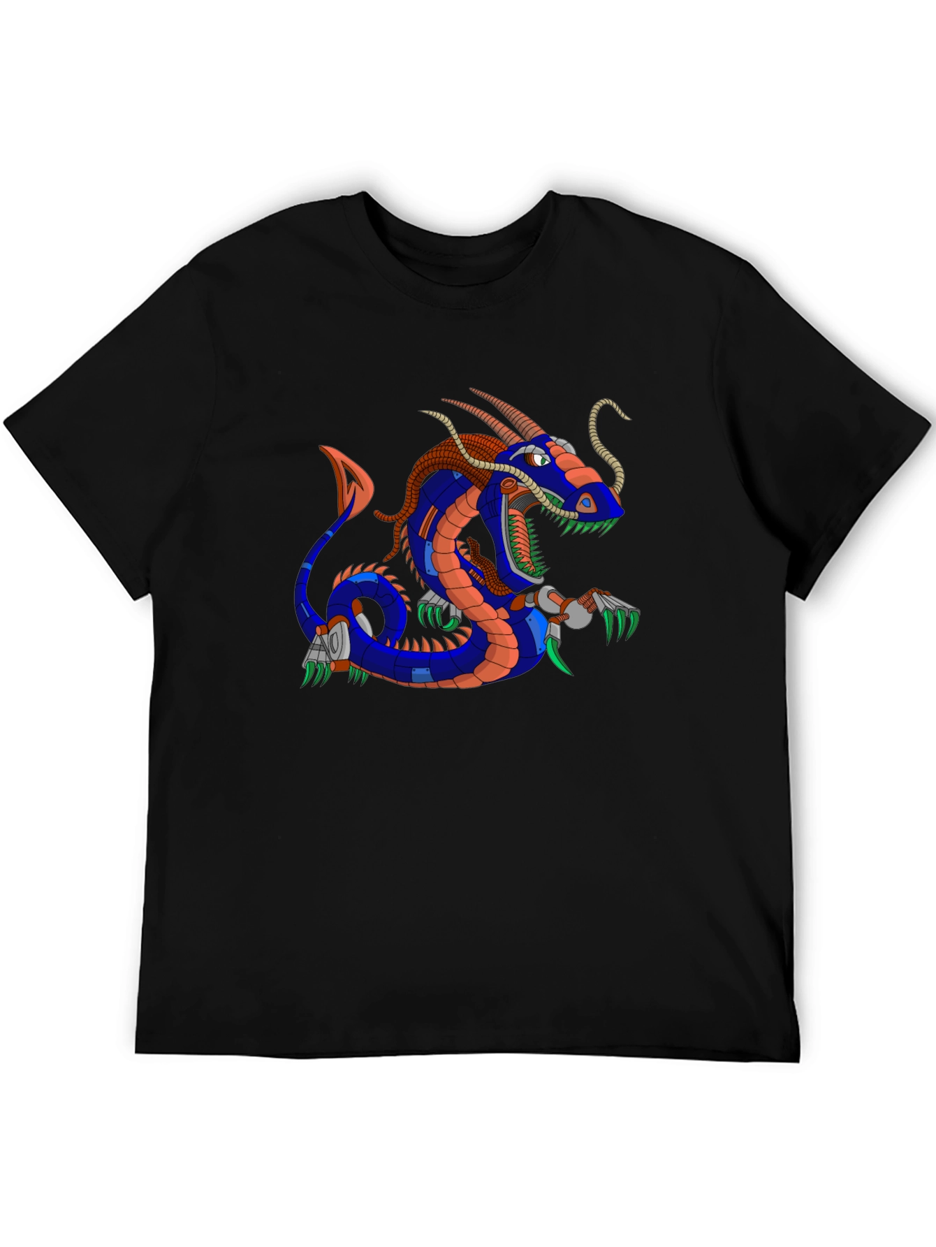 Mechanical Dragon Graphic T-Shirt