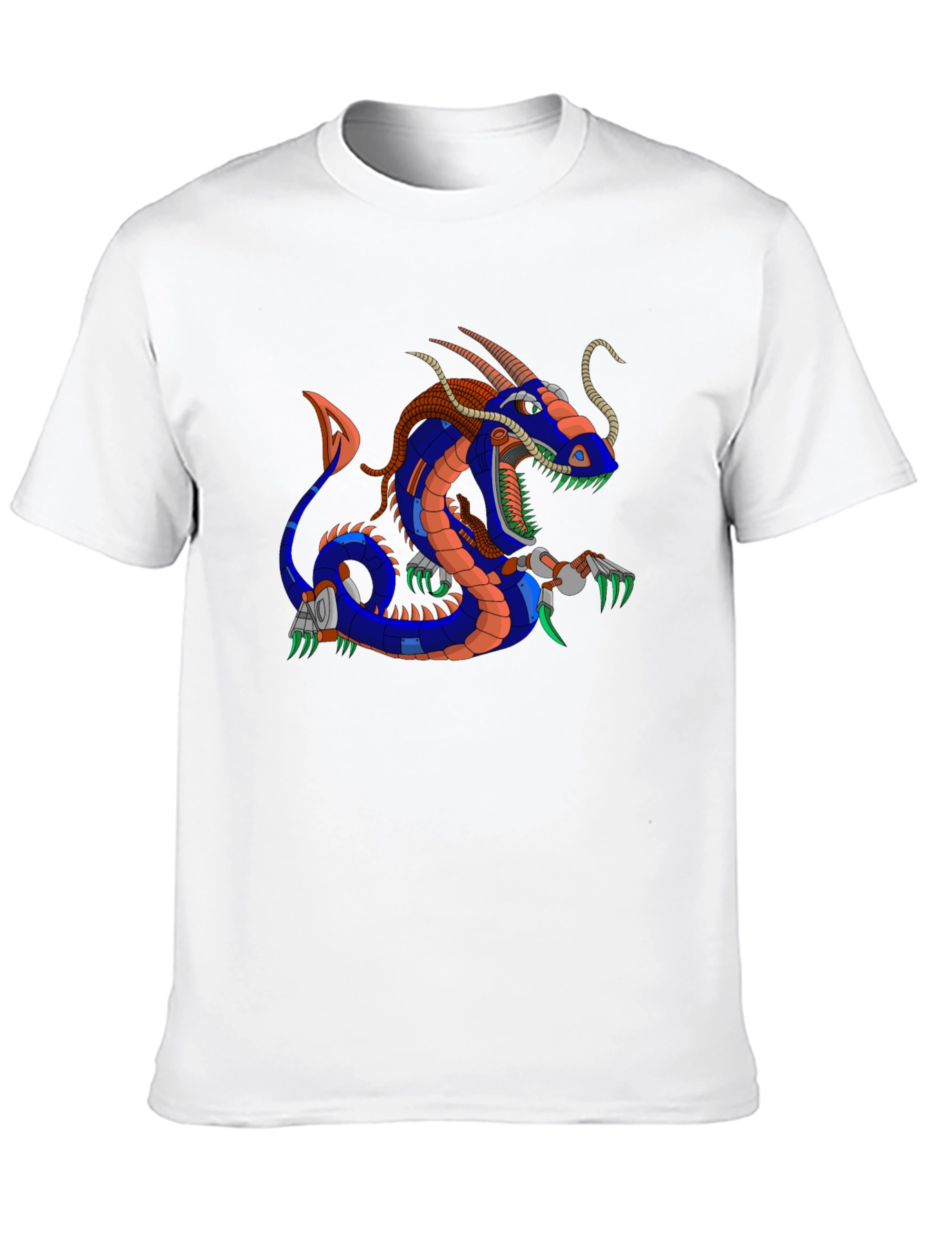 Mechanical Dragon Graphic T-Shirt