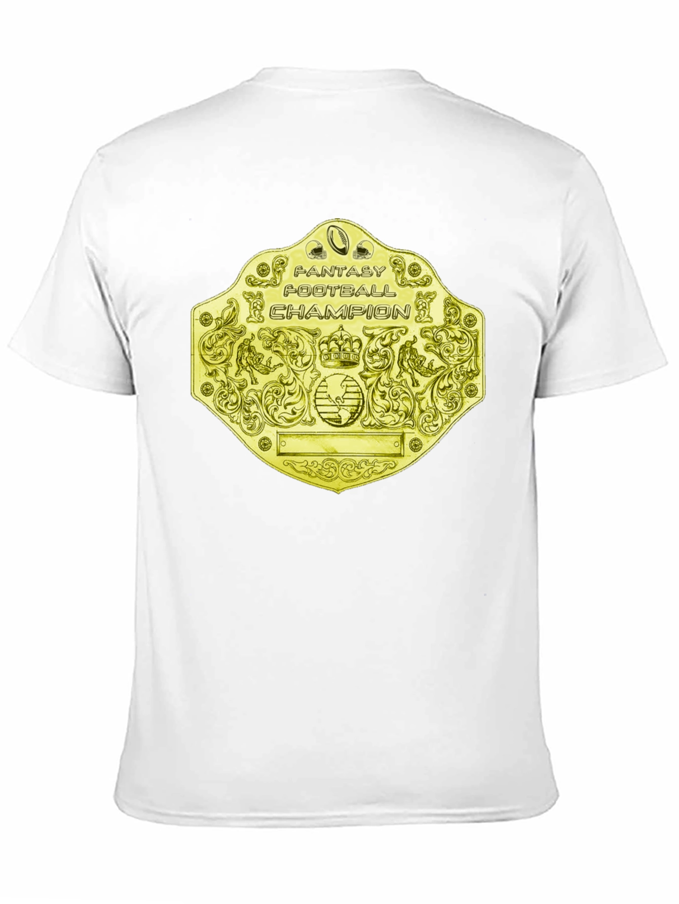 Fantasy Football Champion T-Shirt - Golden Belt Design