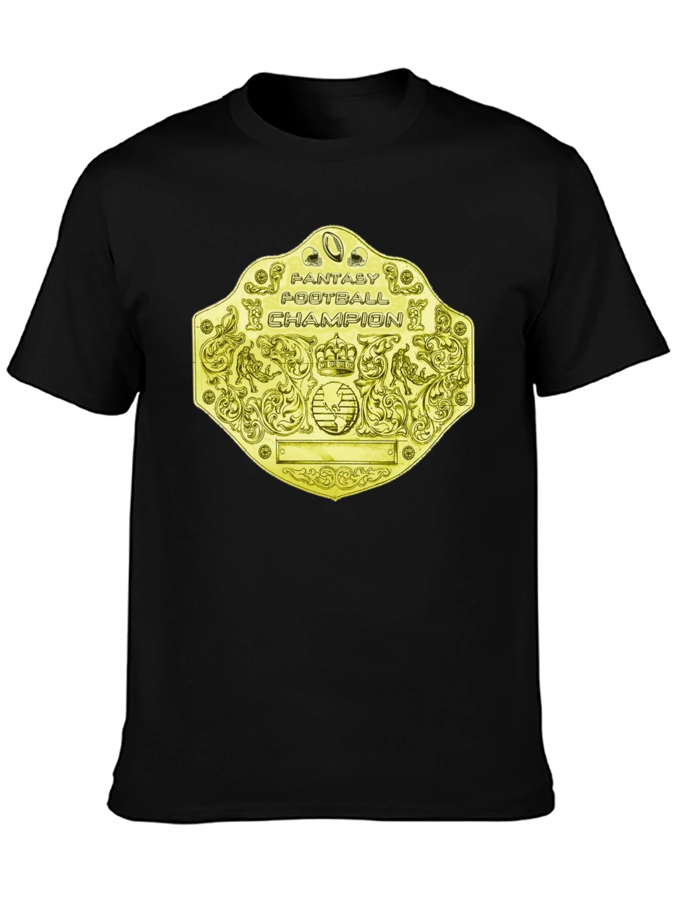 Fantasy Football Champion T-Shirt - Golden Belt Design