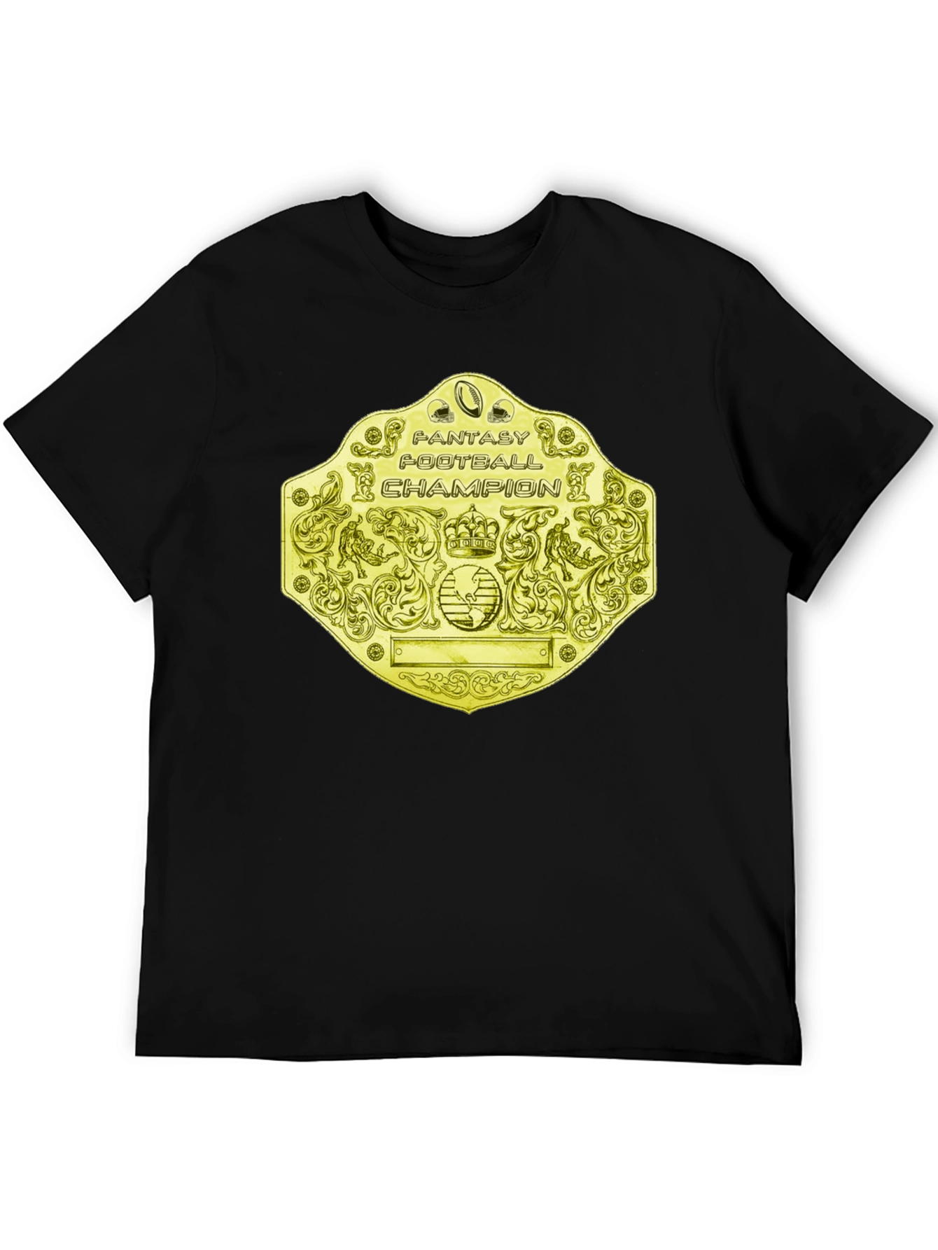 Fantasy Football Champion T-Shirt - Golden Belt Design