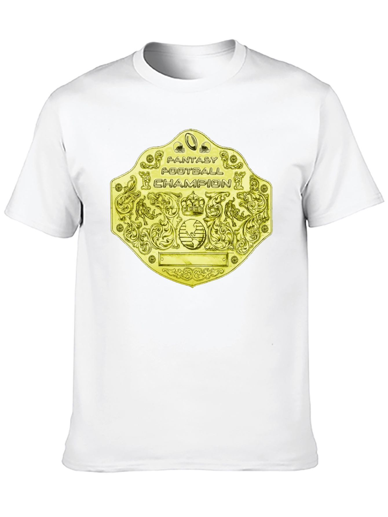 Fantasy Football Champion T-Shirt - Golden Belt Design
