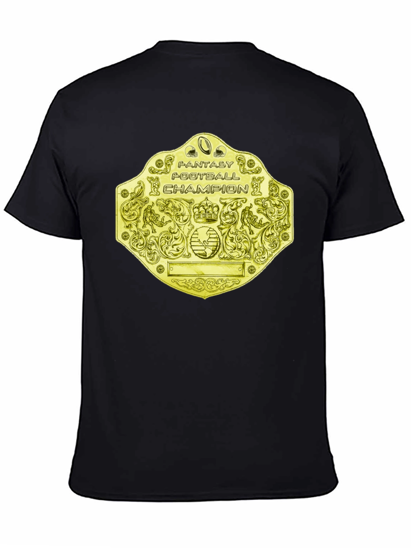Fantasy Football Champion T-Shirt - Golden Belt Design