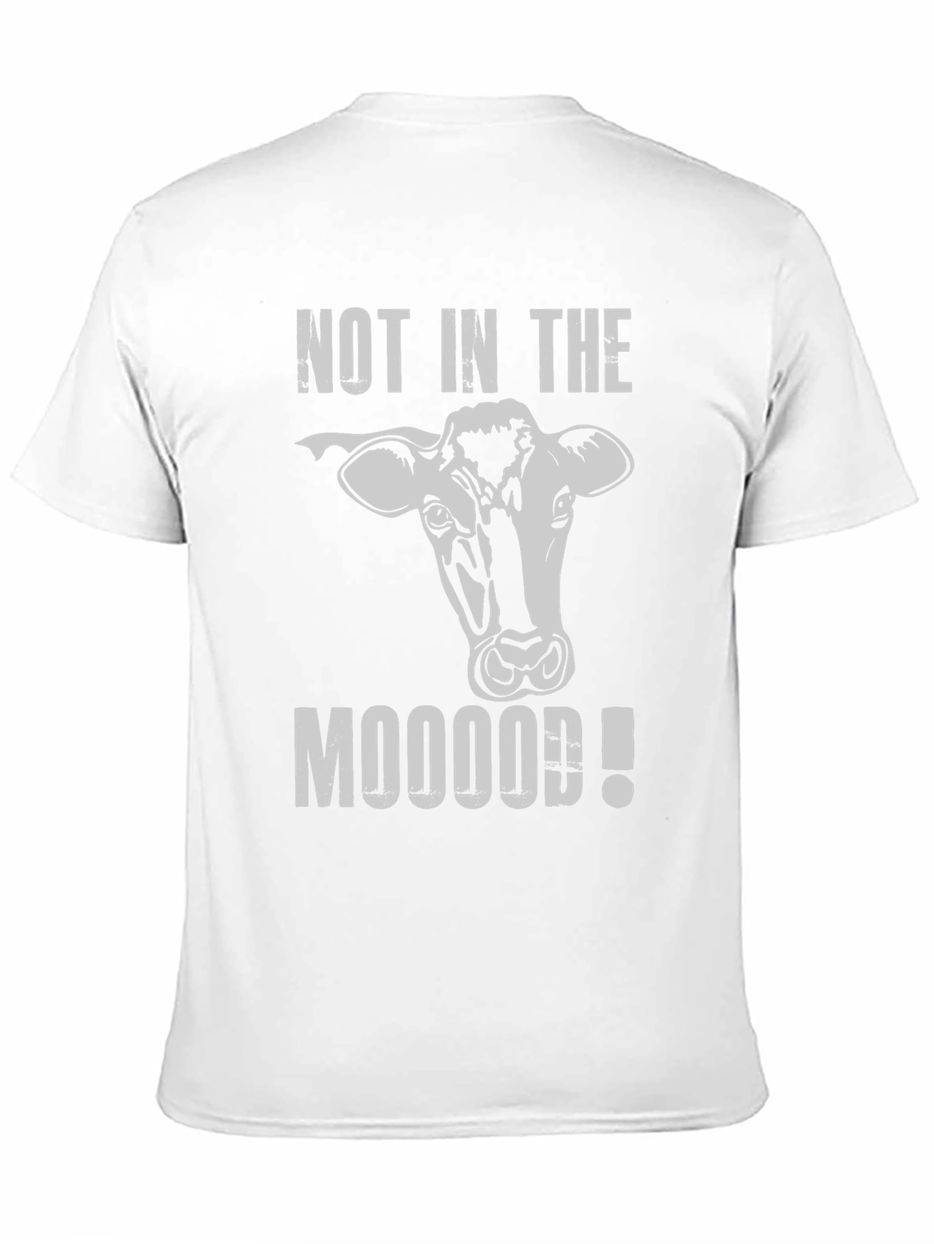 Not in the Mooood! Cow Graphic T-Shirt