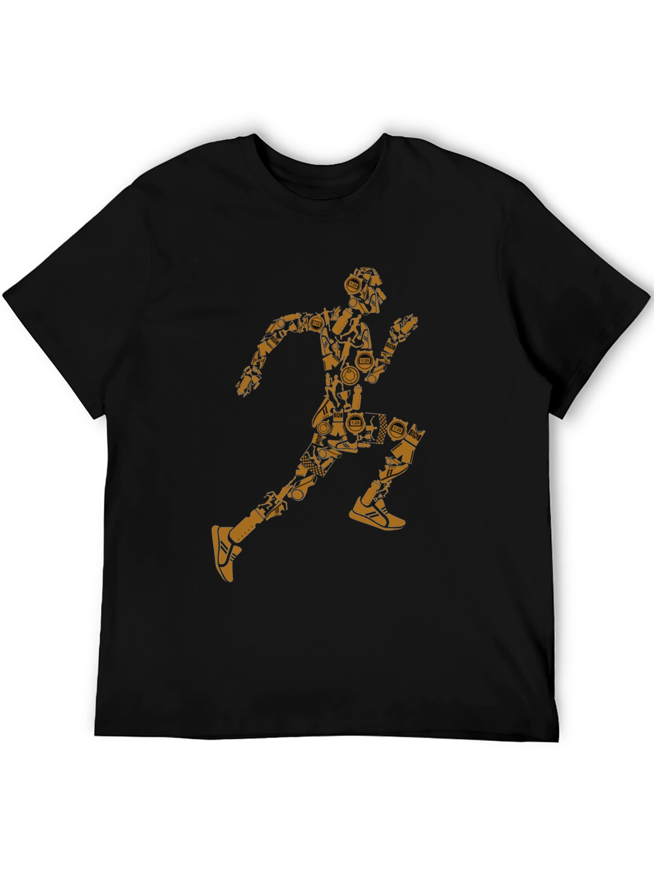 Running Man Graphic Tee - Black