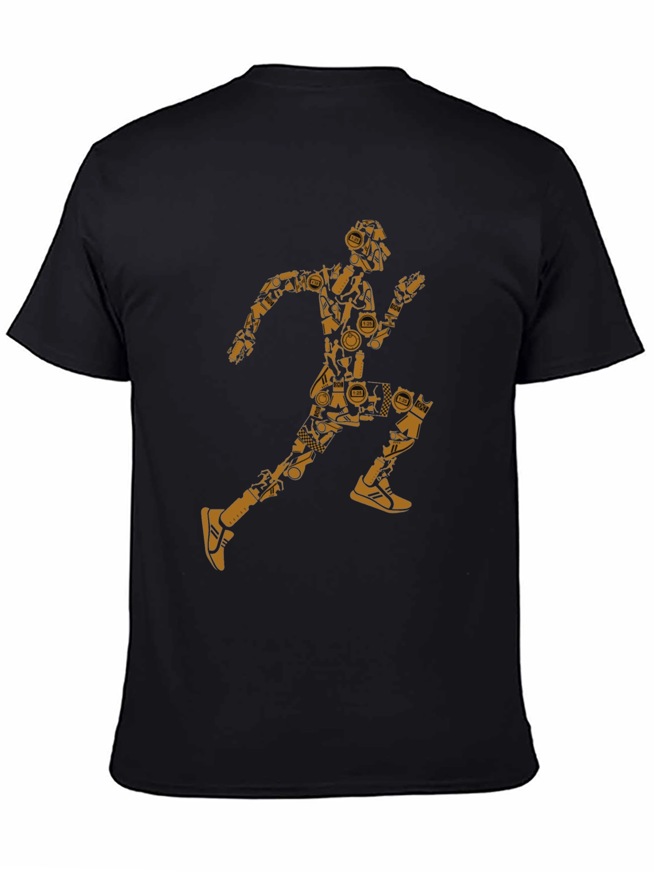 Running Man Graphic Tee - Black
