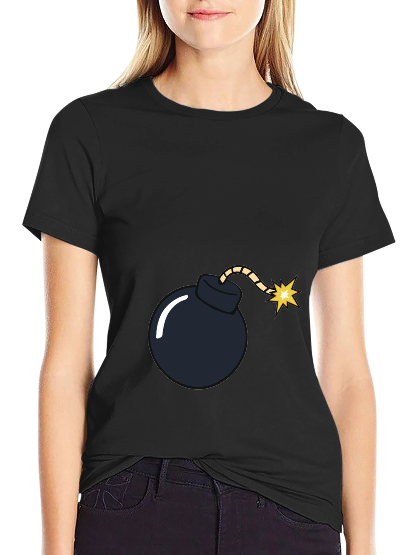 Bomb Graphic Black T-Shirt