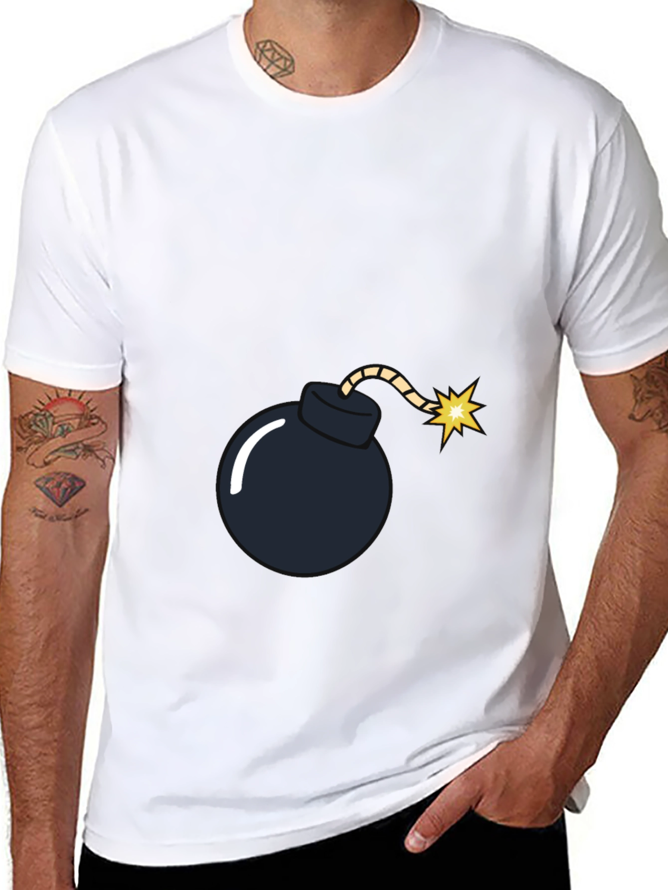 Bomb Graphic Black T-Shirt