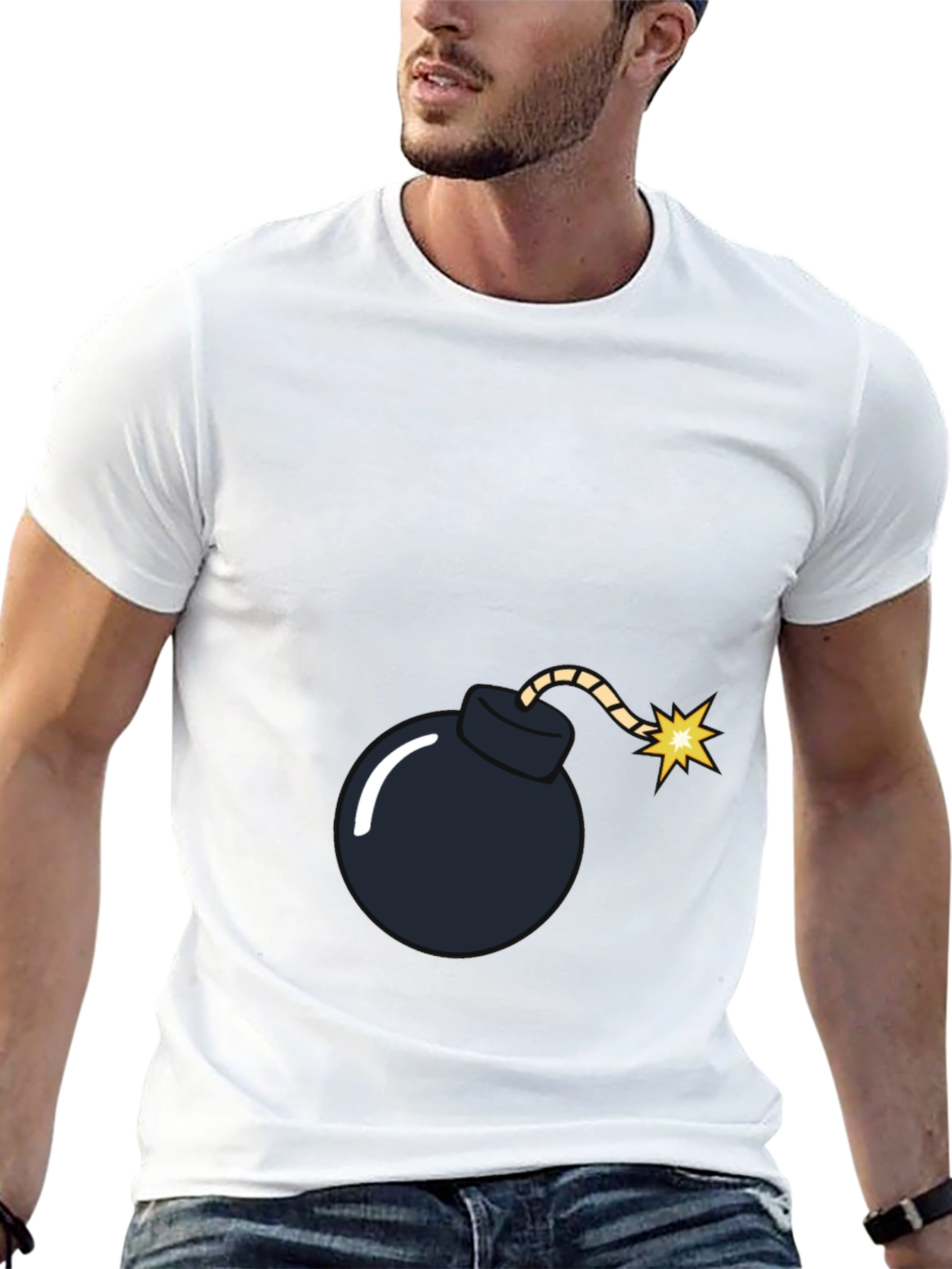Bomb Graphic Black T-Shirt