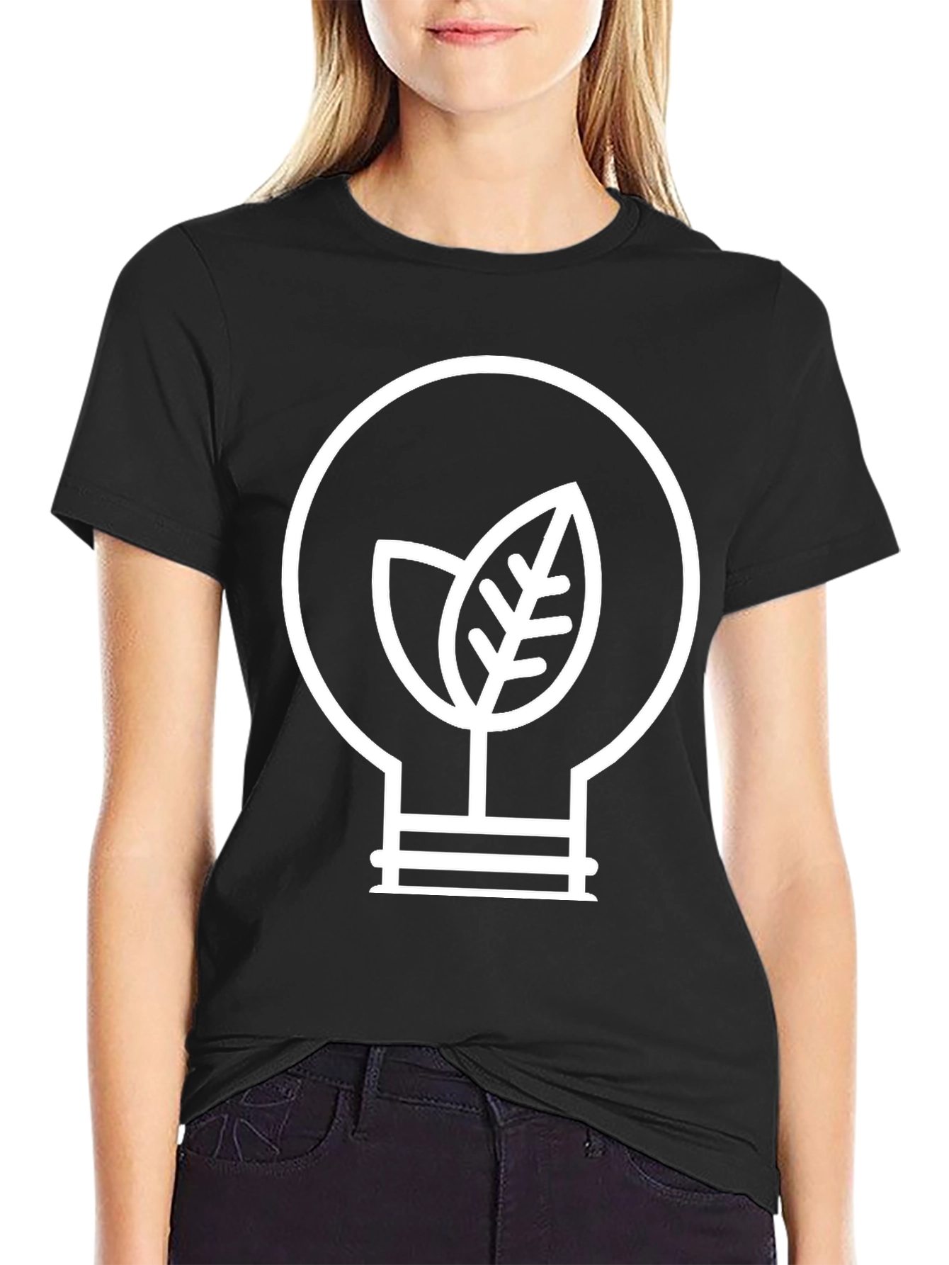 Eco-Friendly Lightbulb Graphic Tee