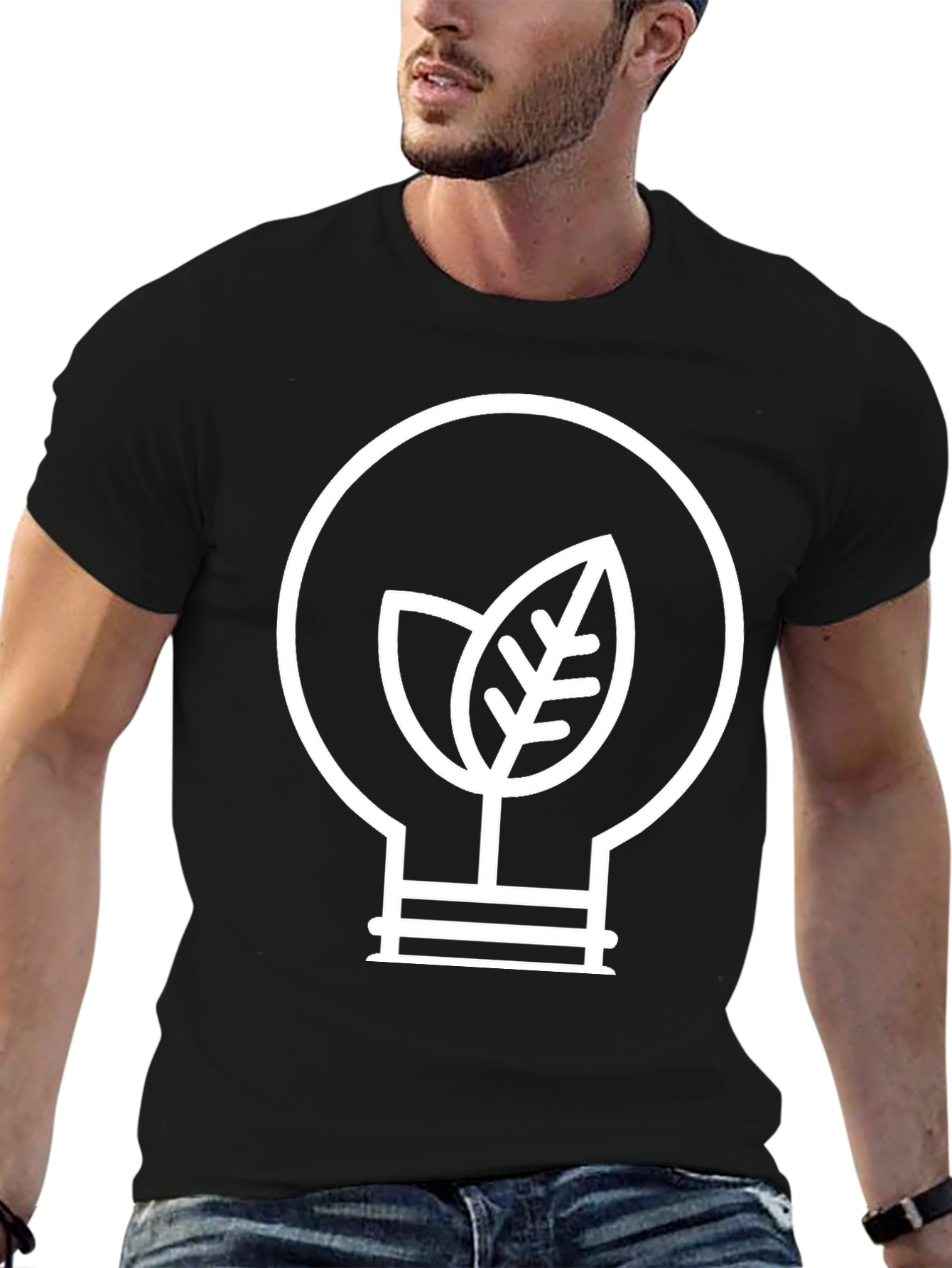 Eco-Friendly Lightbulb Graphic Tee