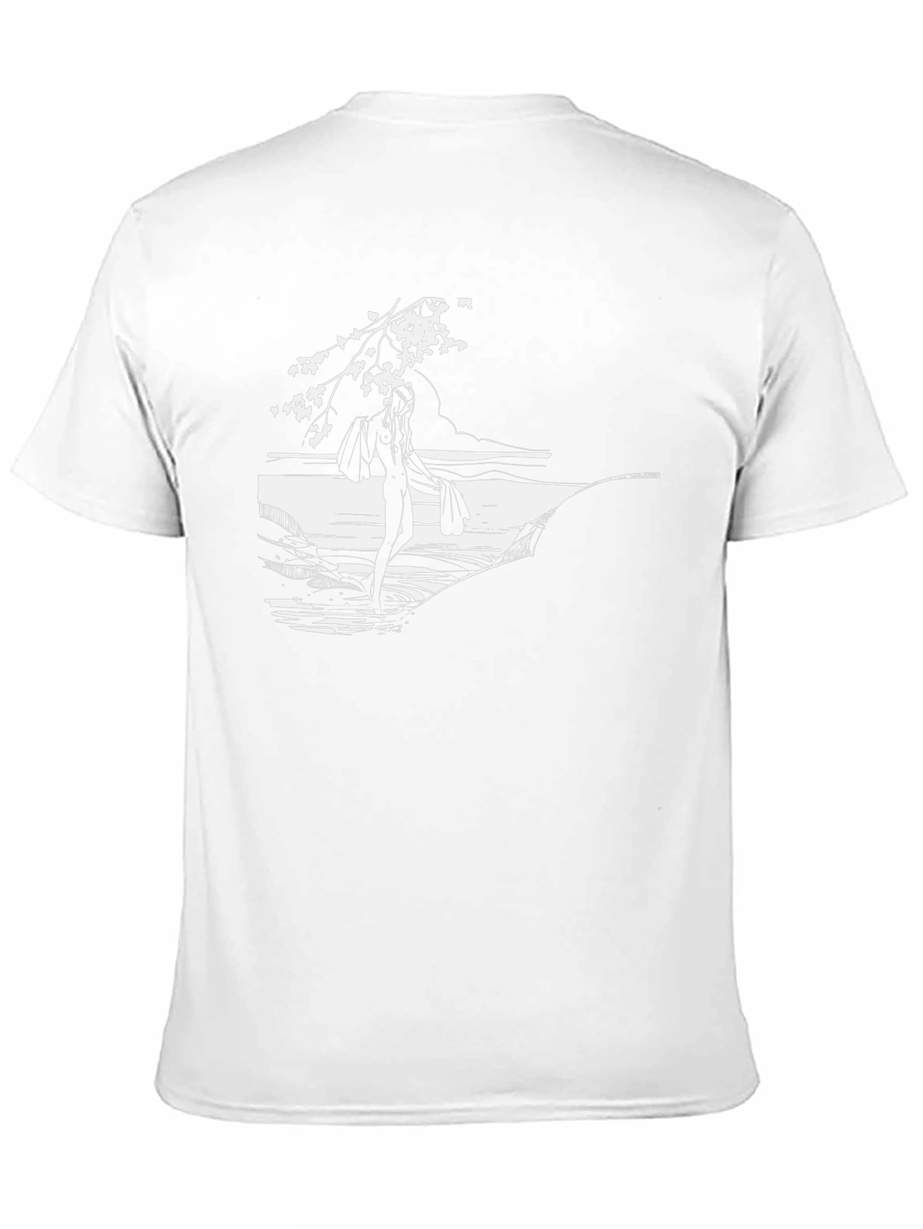Nature Scene Graphic Tee - Black Cotton Comfort