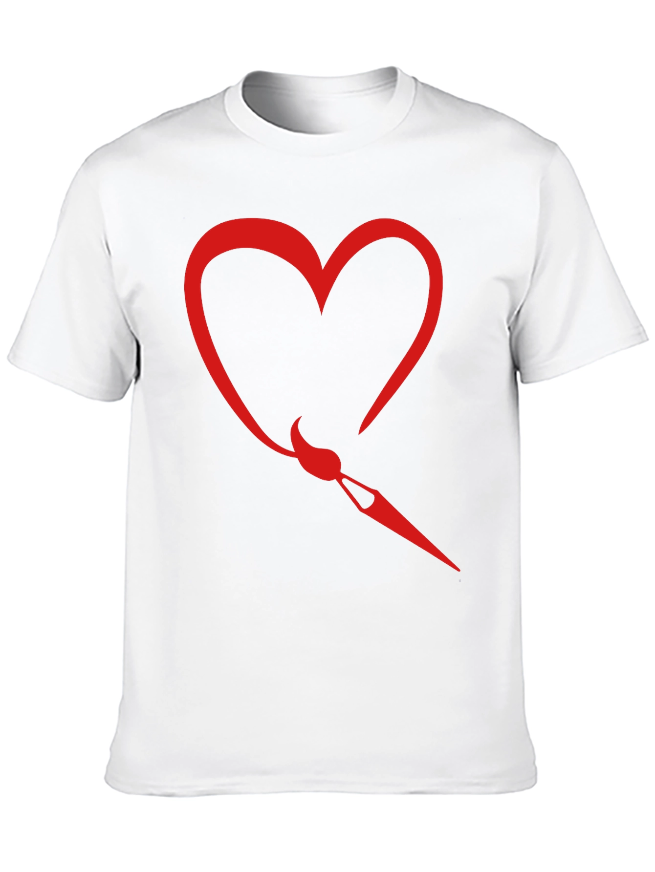 Heart & Paintbrush Graphic Tee - Black