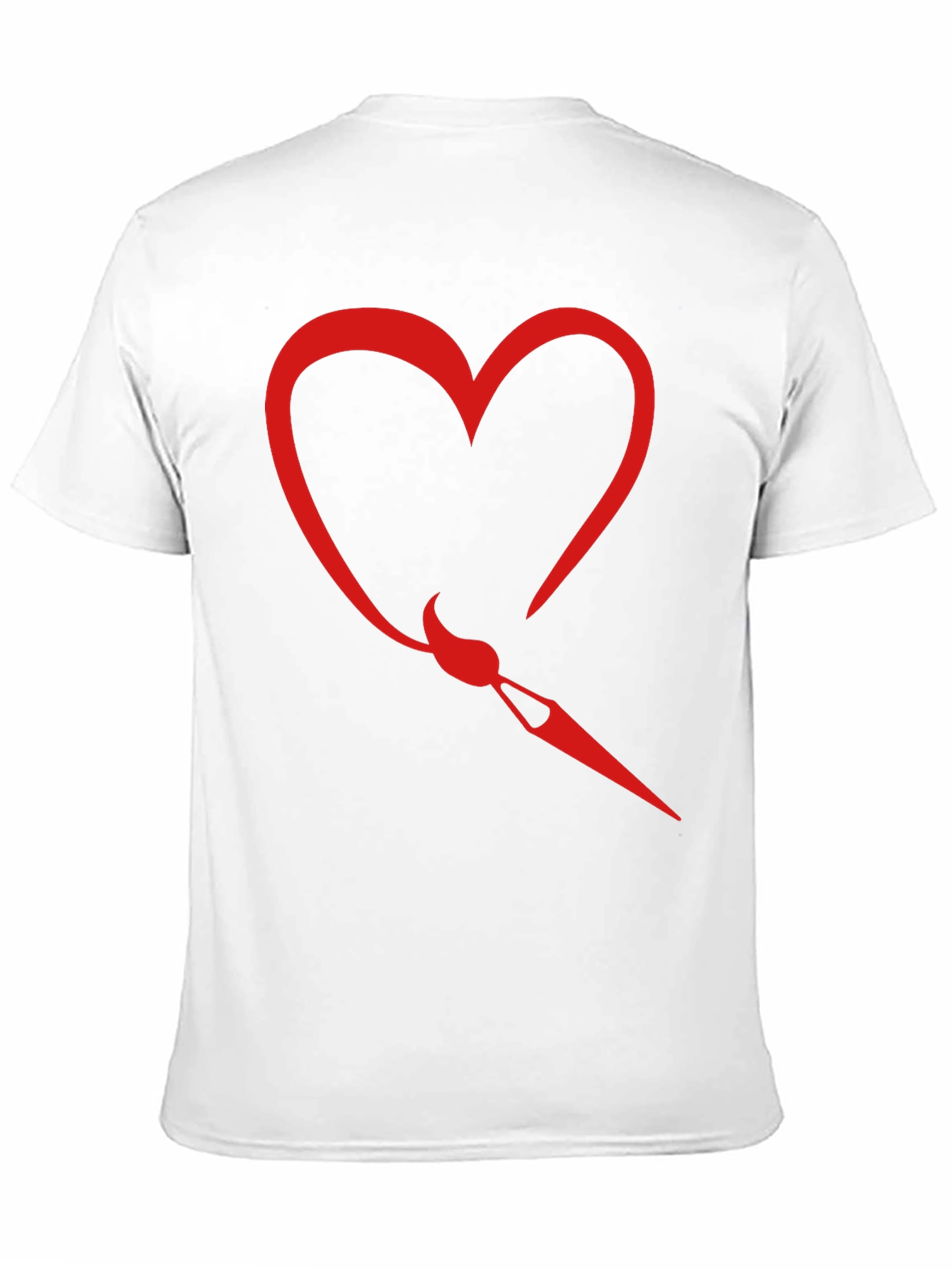Heart & Paintbrush Graphic Tee - Black