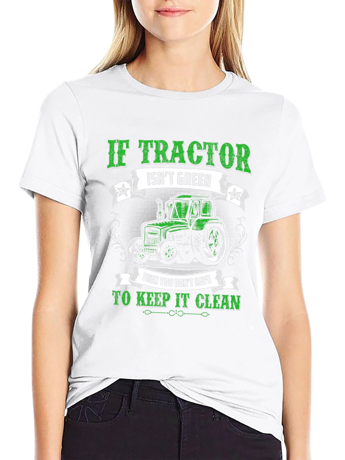 Green Tractor Graphic Tee