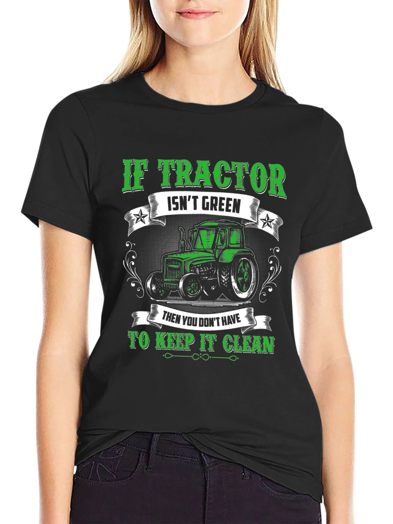 Green Tractor Graphic Tee