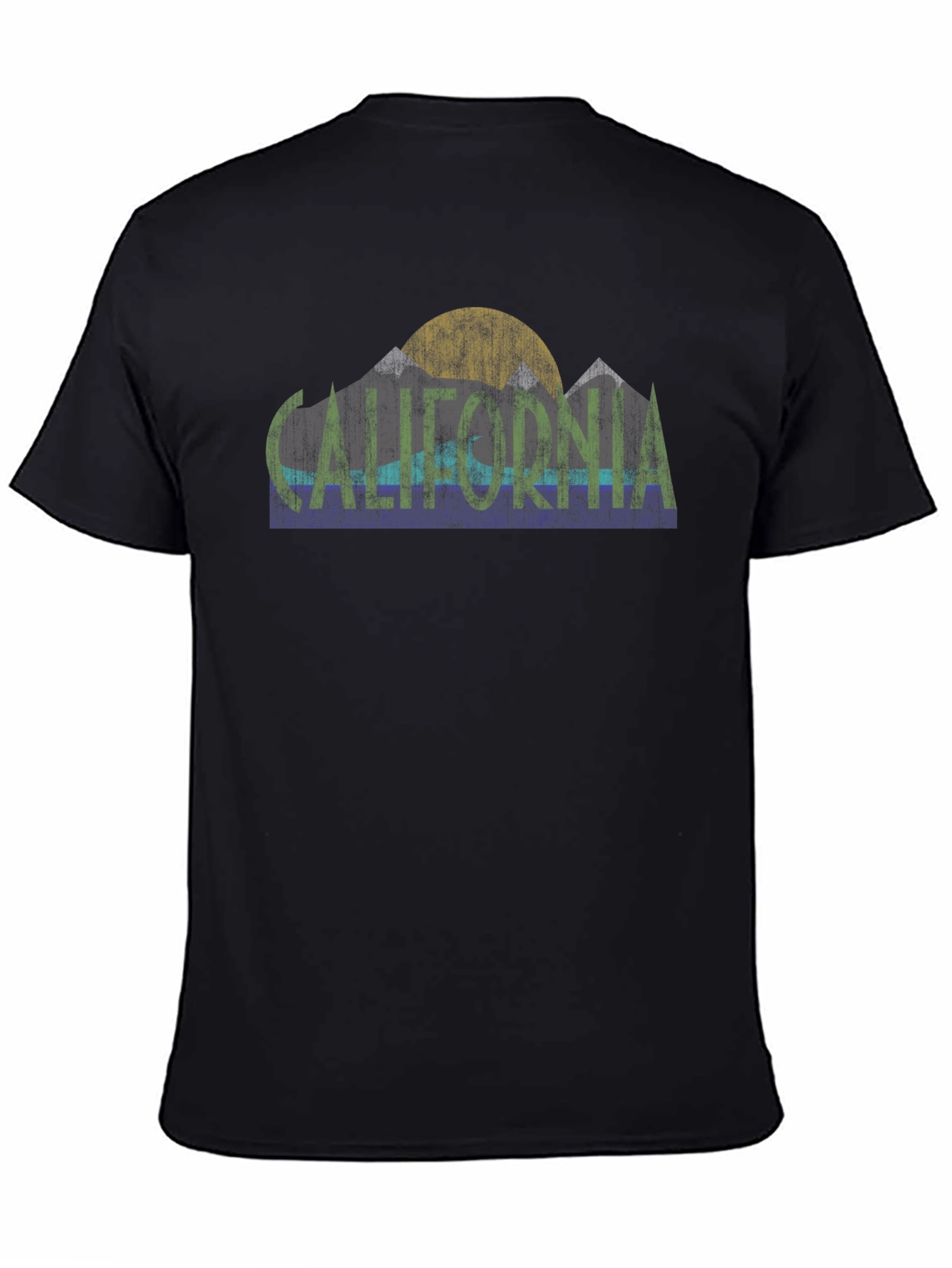 California Graphic Tee - Retro Mountain Design