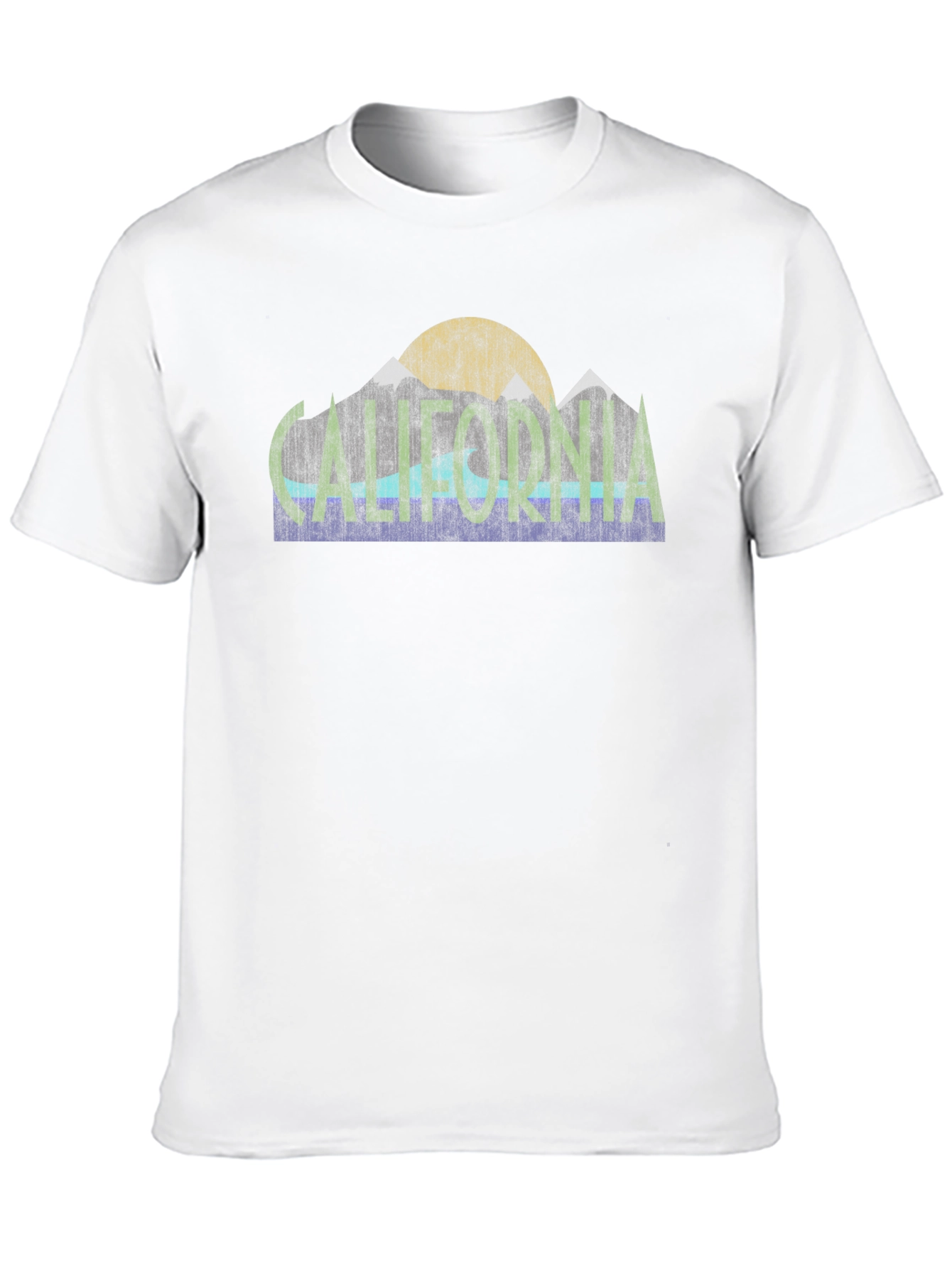 California Graphic Tee - Retro Mountain Design