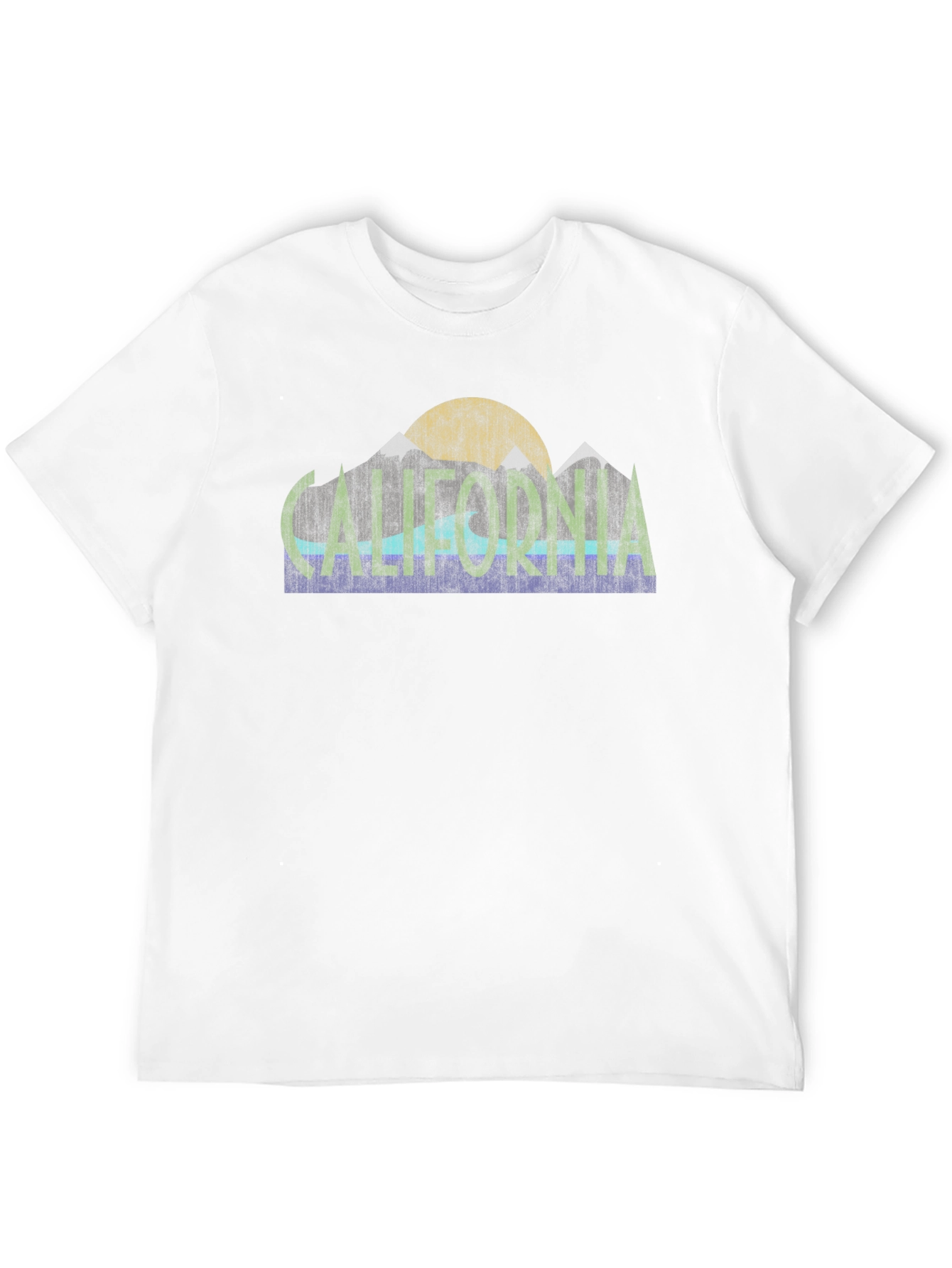 California Graphic Tee - Retro Mountain Design