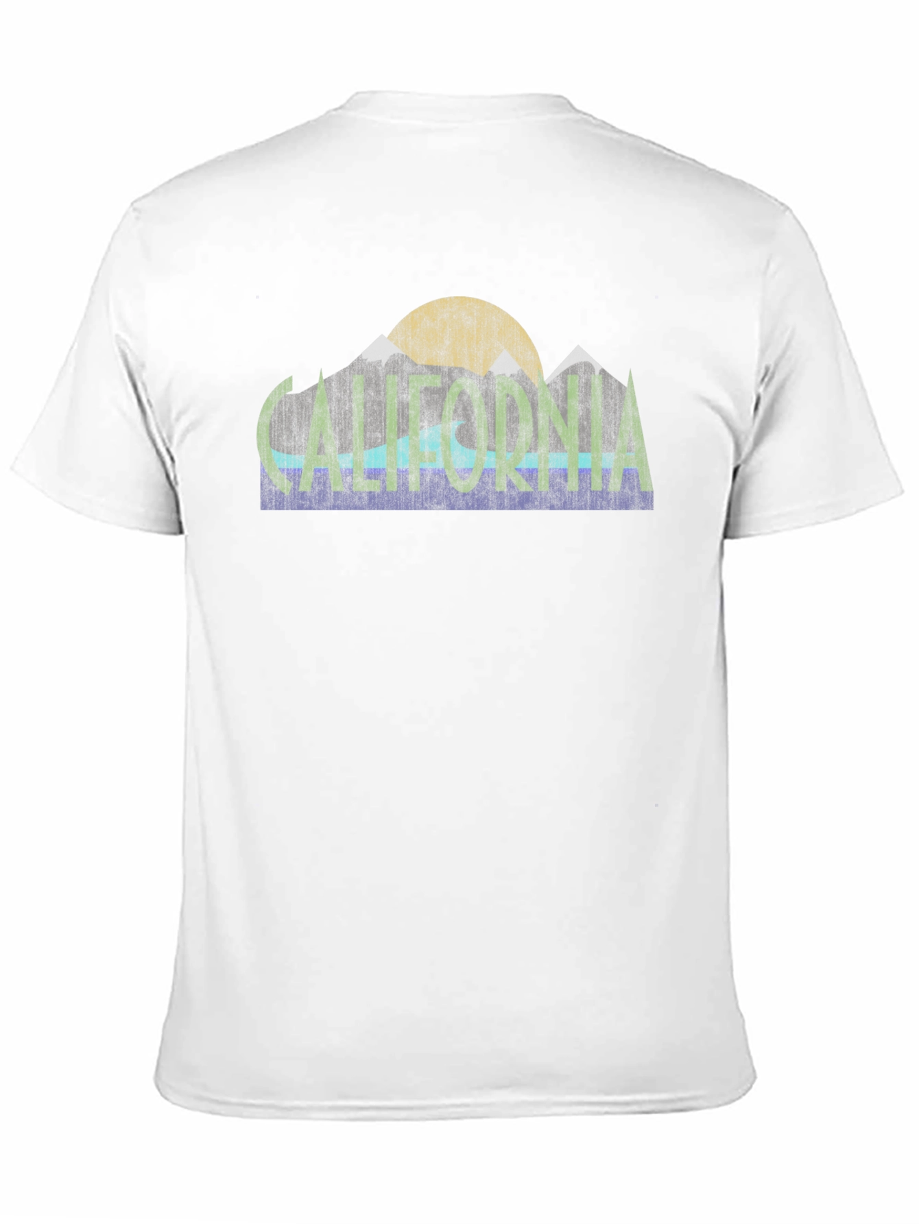California Graphic Tee - Retro Mountain Design