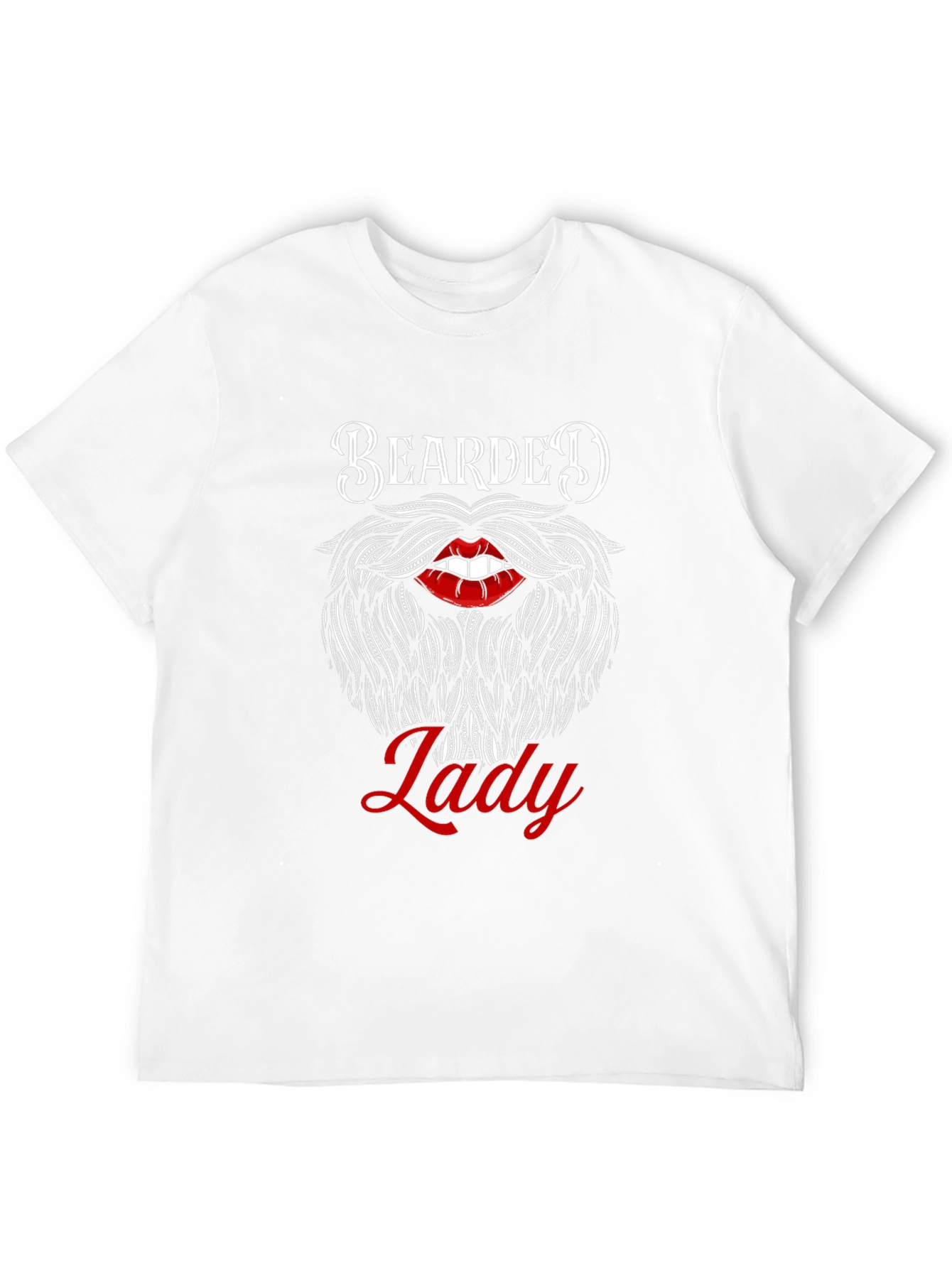 Bearded Lady Graphic Tee - Unique Funny Design