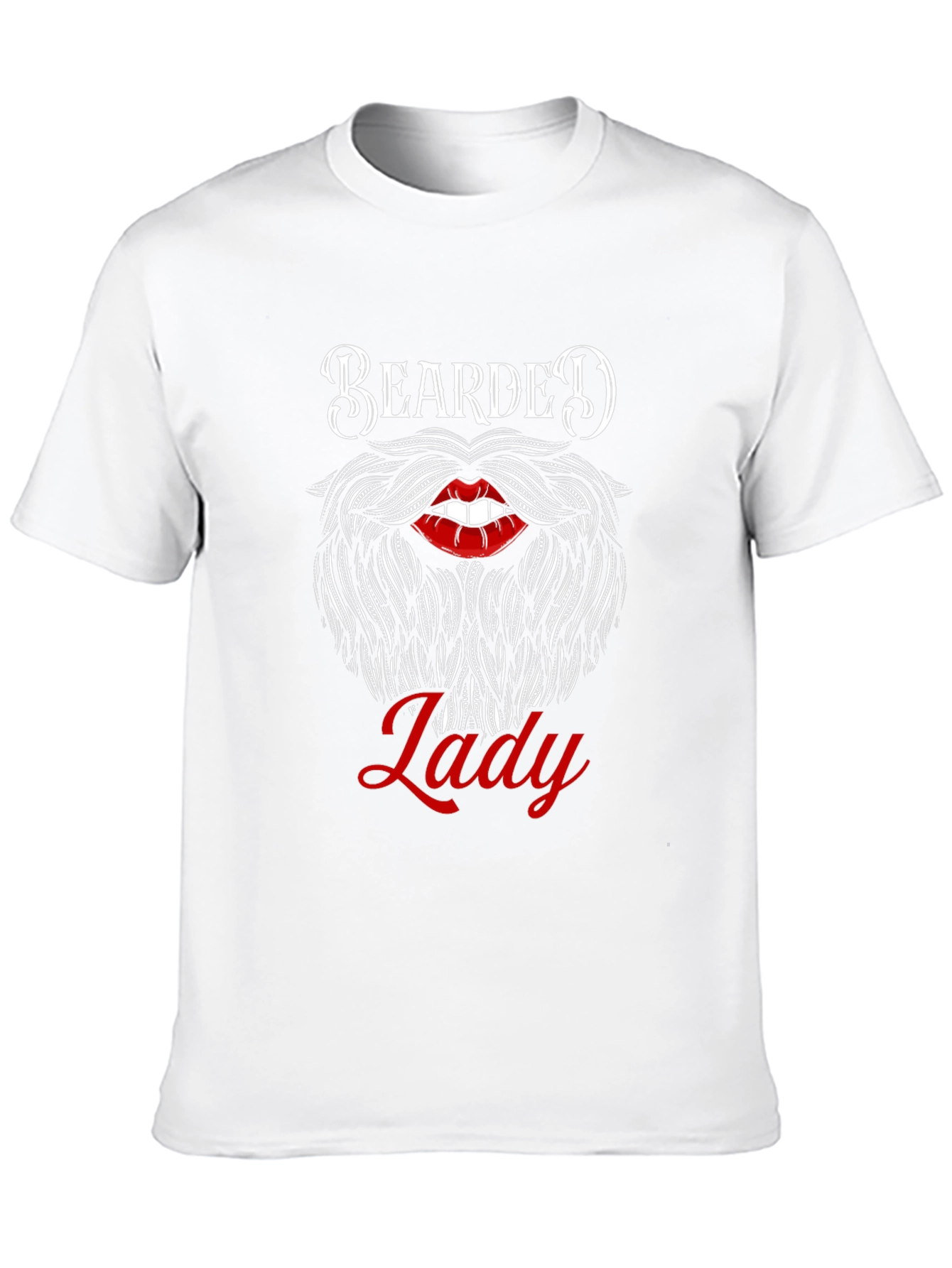 Bearded Lady Graphic Tee - Unique Funny Design