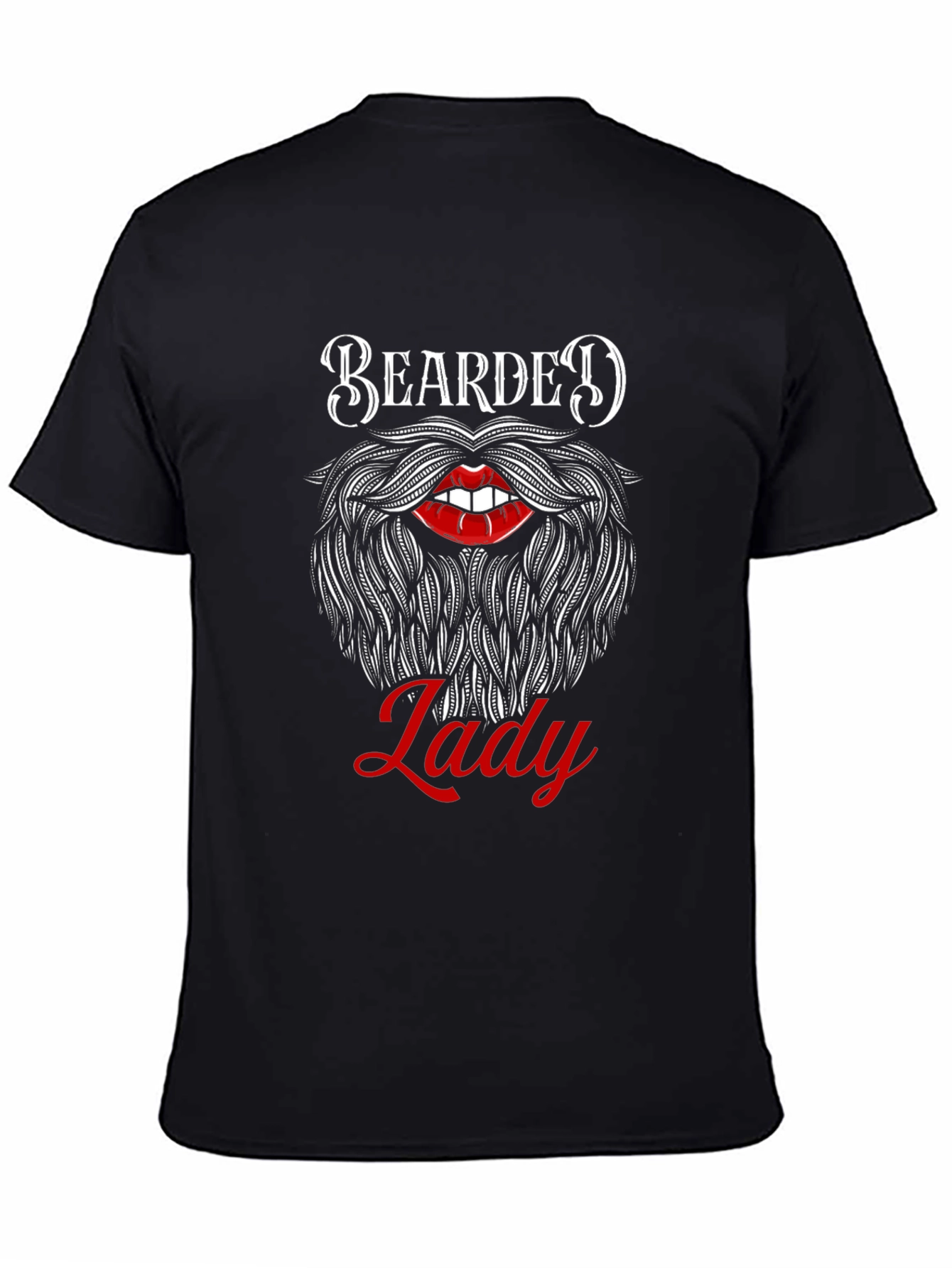 Bearded Lady Graphic Tee - Unique Funny Design