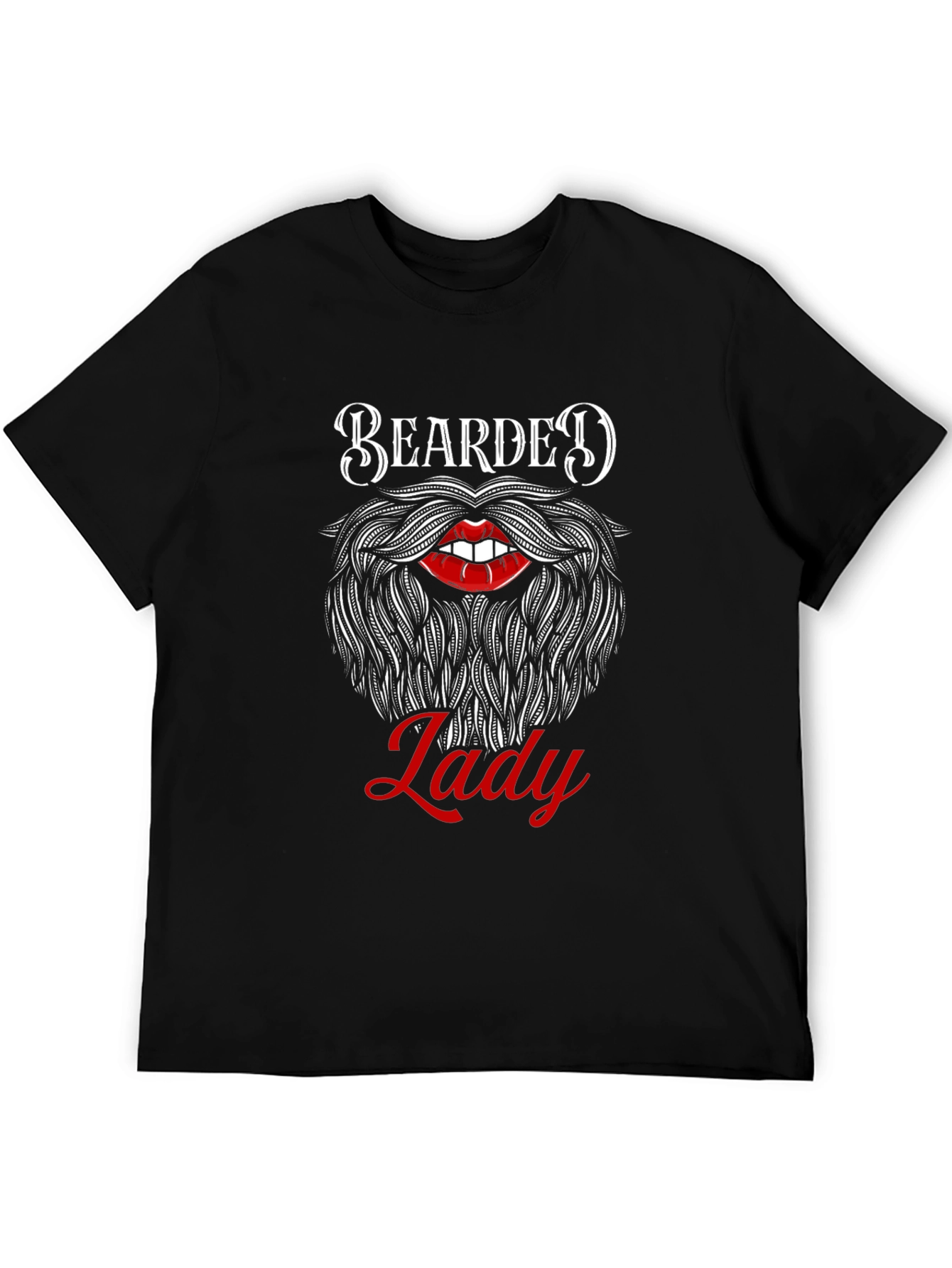 Bearded Lady Graphic Tee - Unique Funny Design