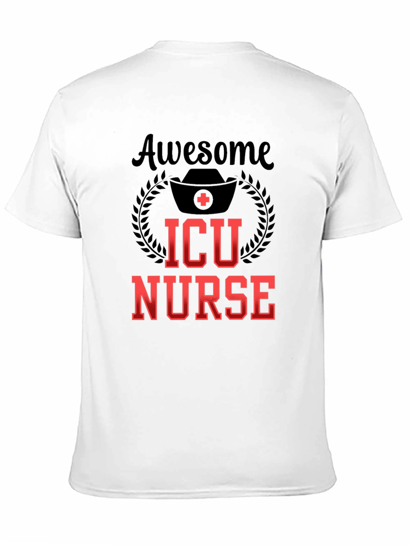 Awesome ICU Nurse Graphic Tee - Black