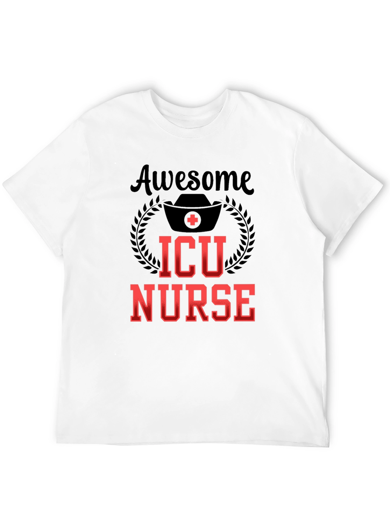 Awesome ICU Nurse Graphic Tee - Black